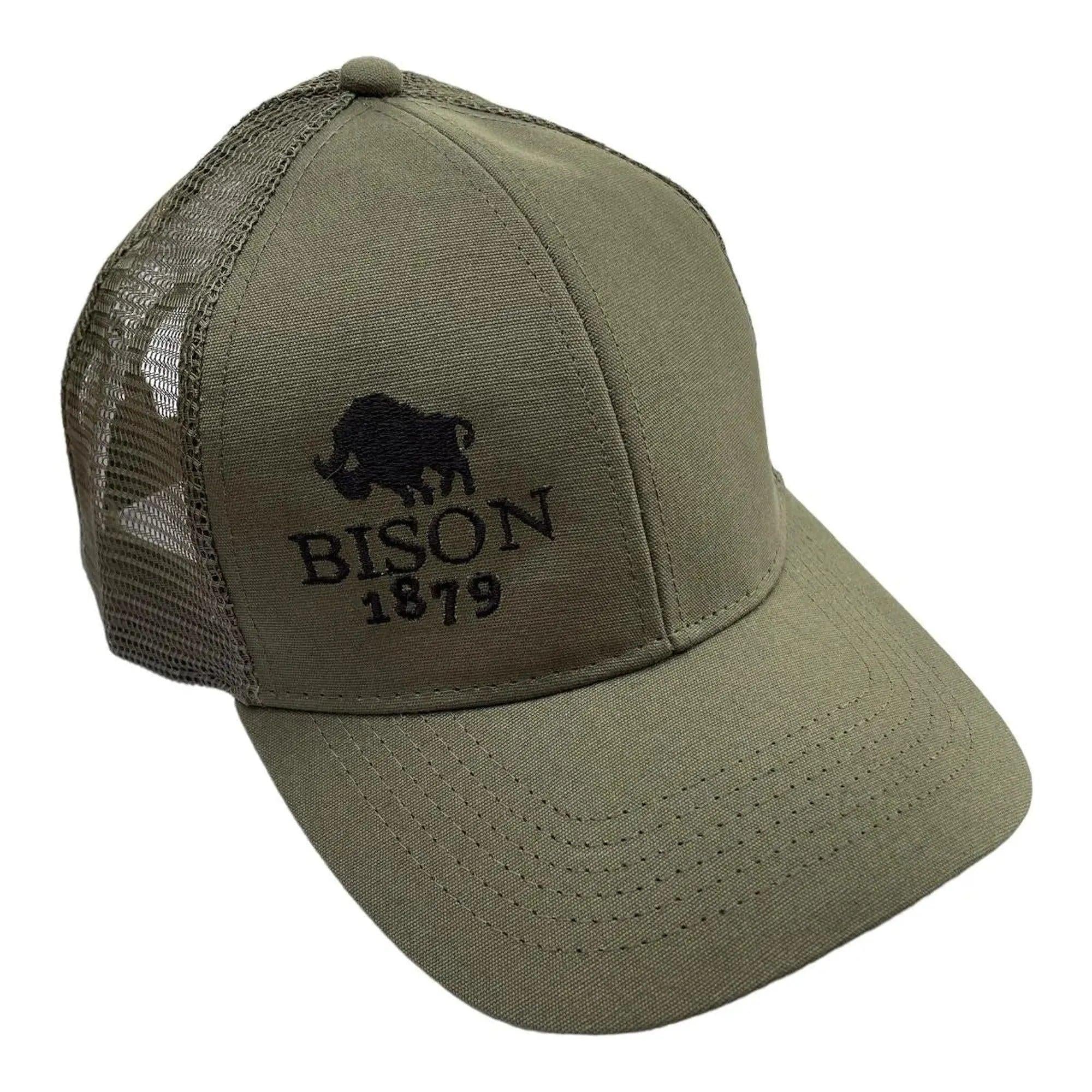 Bison 1879 Organic Cotton Trucker Cap - Olive