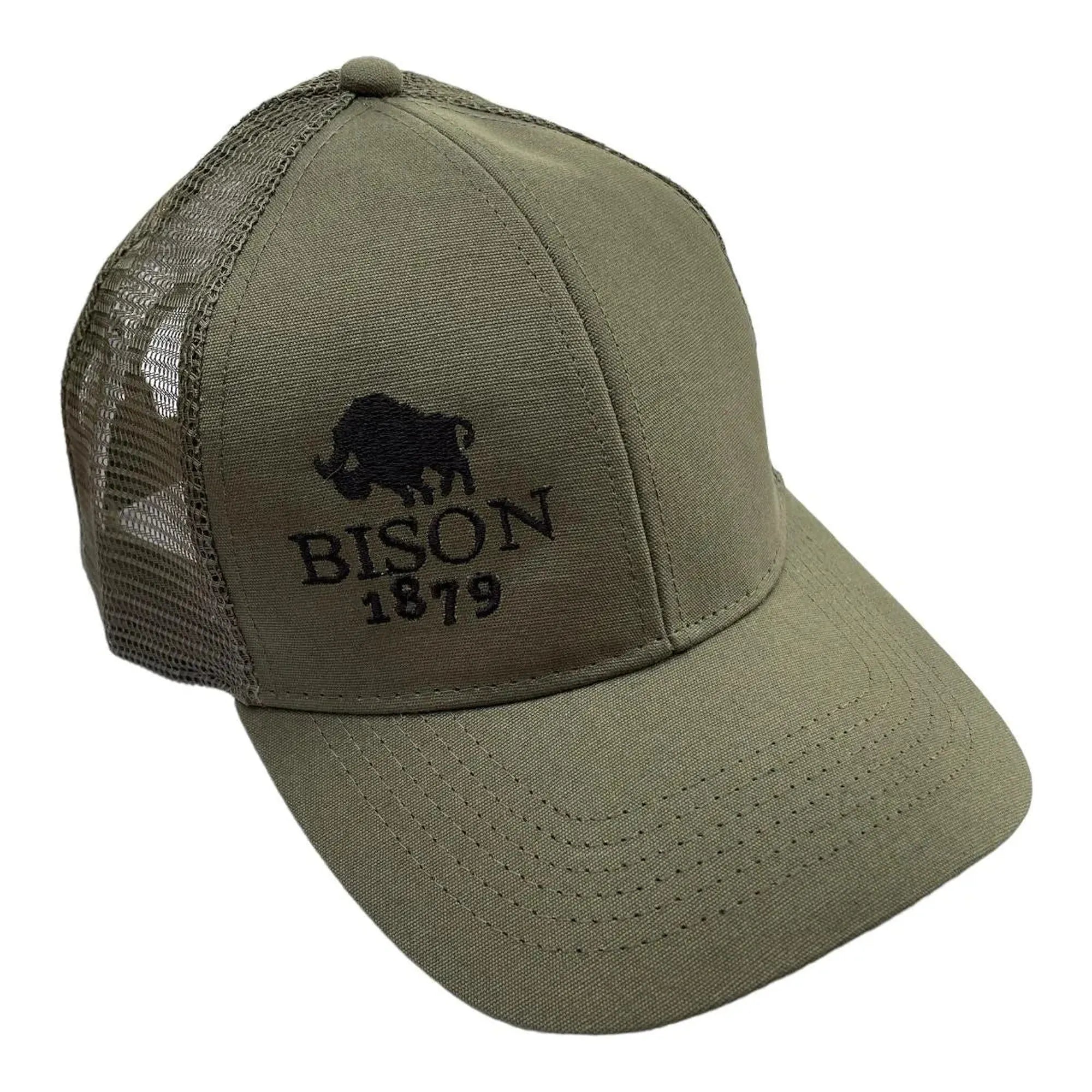 Bison 1879 Organic Cotton Trucker Cap - Olive