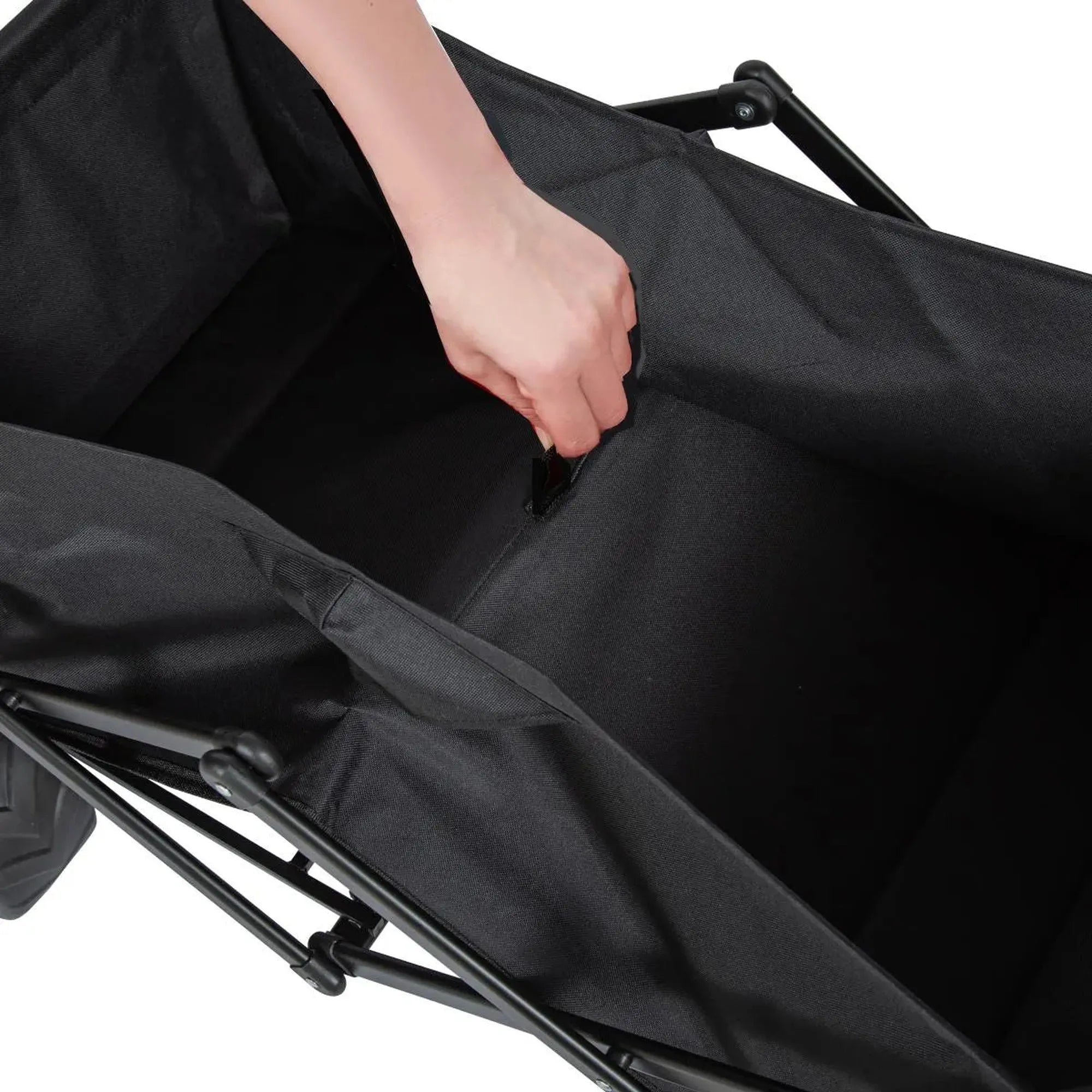 Bull All Terrain Folding Outdoor Wagon Trolley - Black