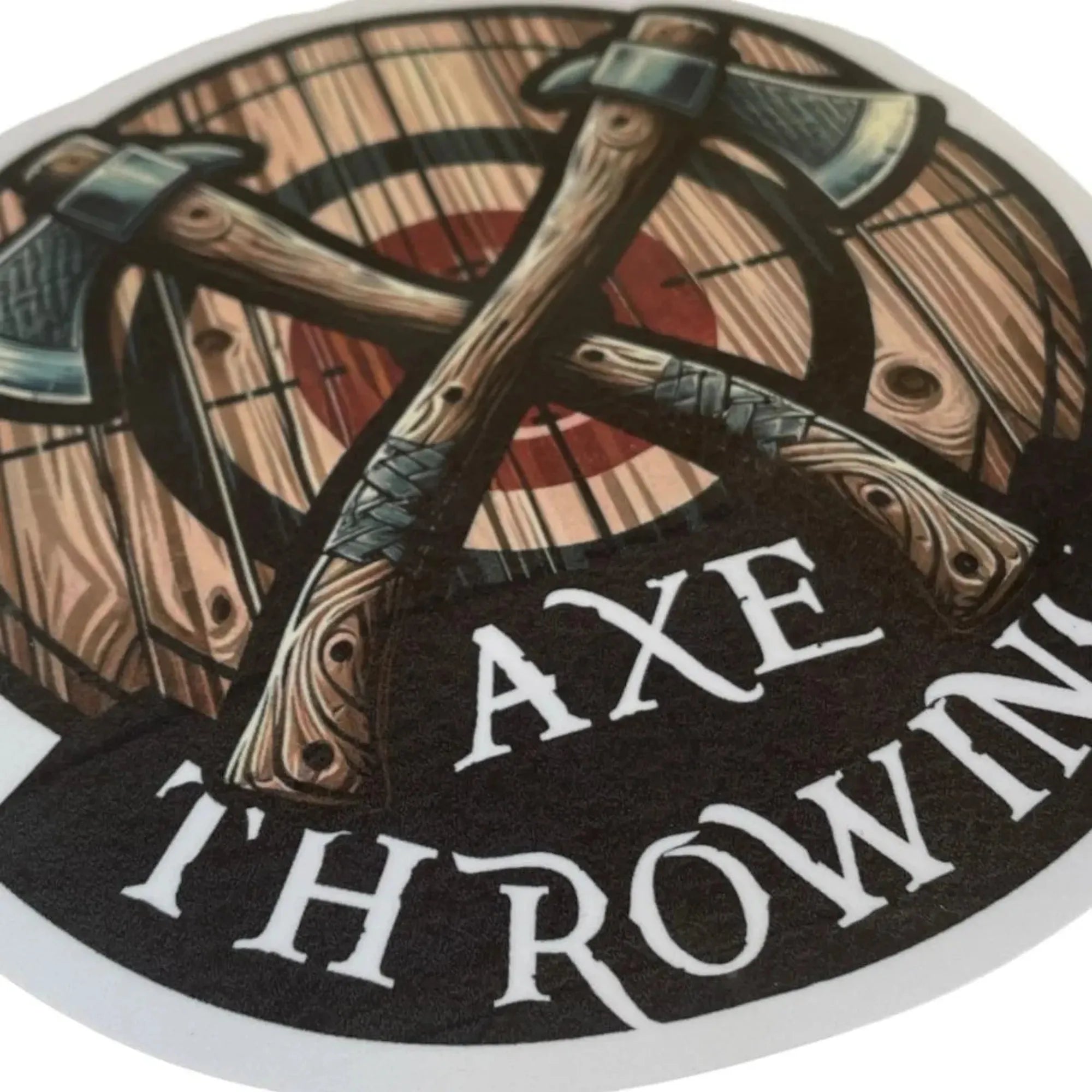 CEuk Axe Throwing Vinyl Decal Sticker (Minor Scuffs)