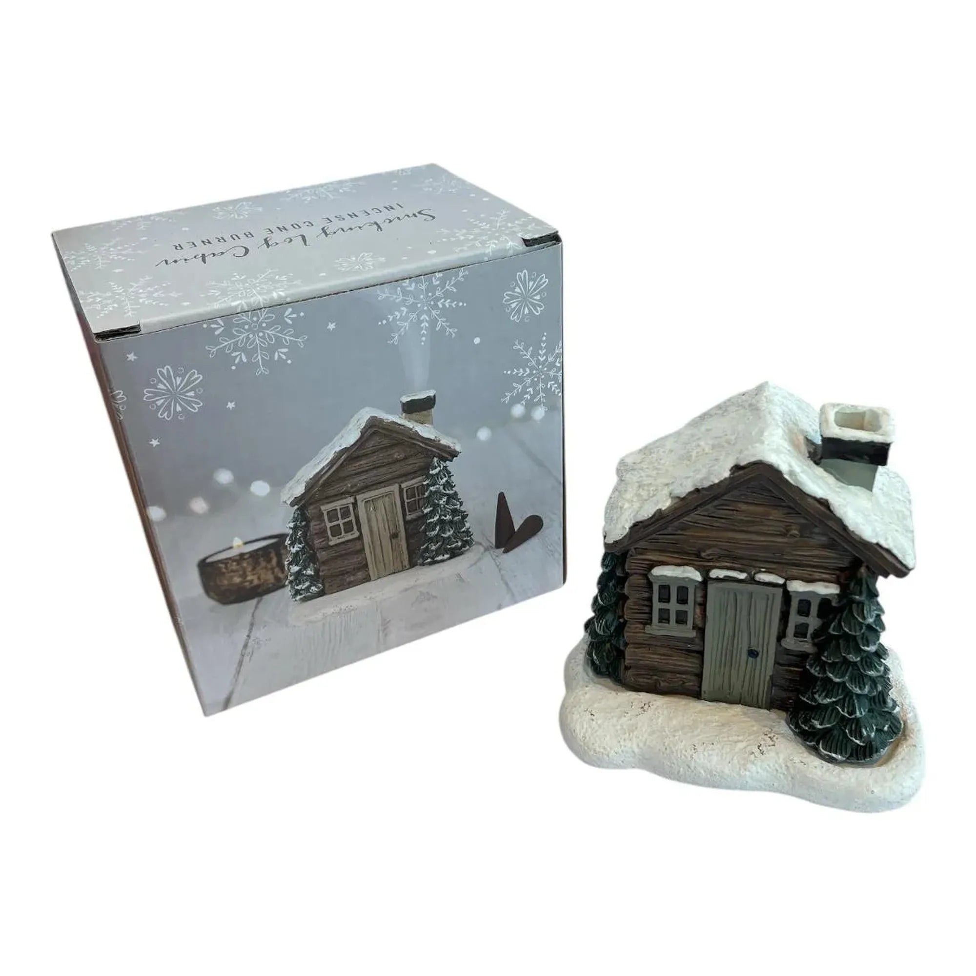 CEuk Smoking Log Cabin Incense Cone Burner