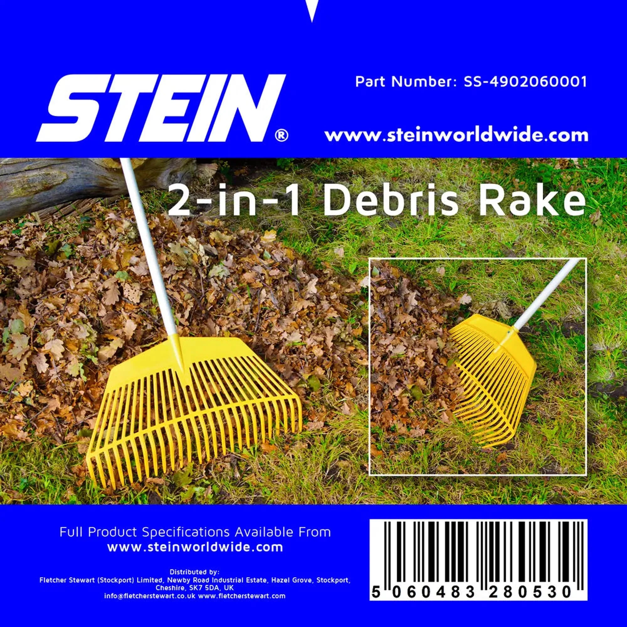 Stein 2 in 1 Leaf & Debris Rake