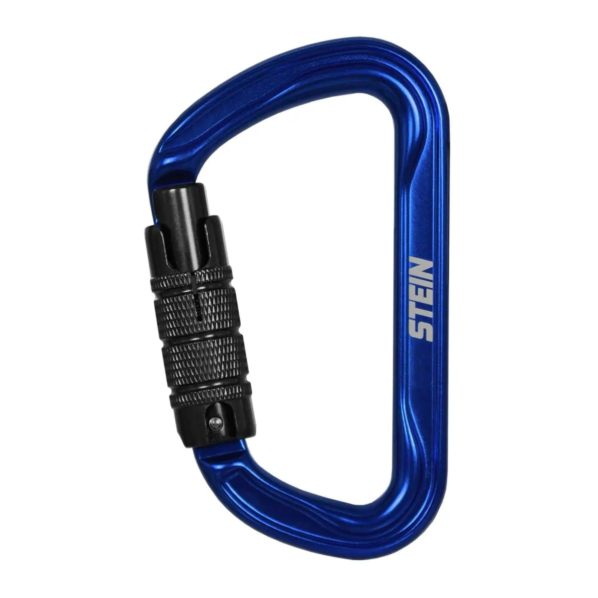 Stein Secura D 3 Way Carabiner - Blue - Twin Pack