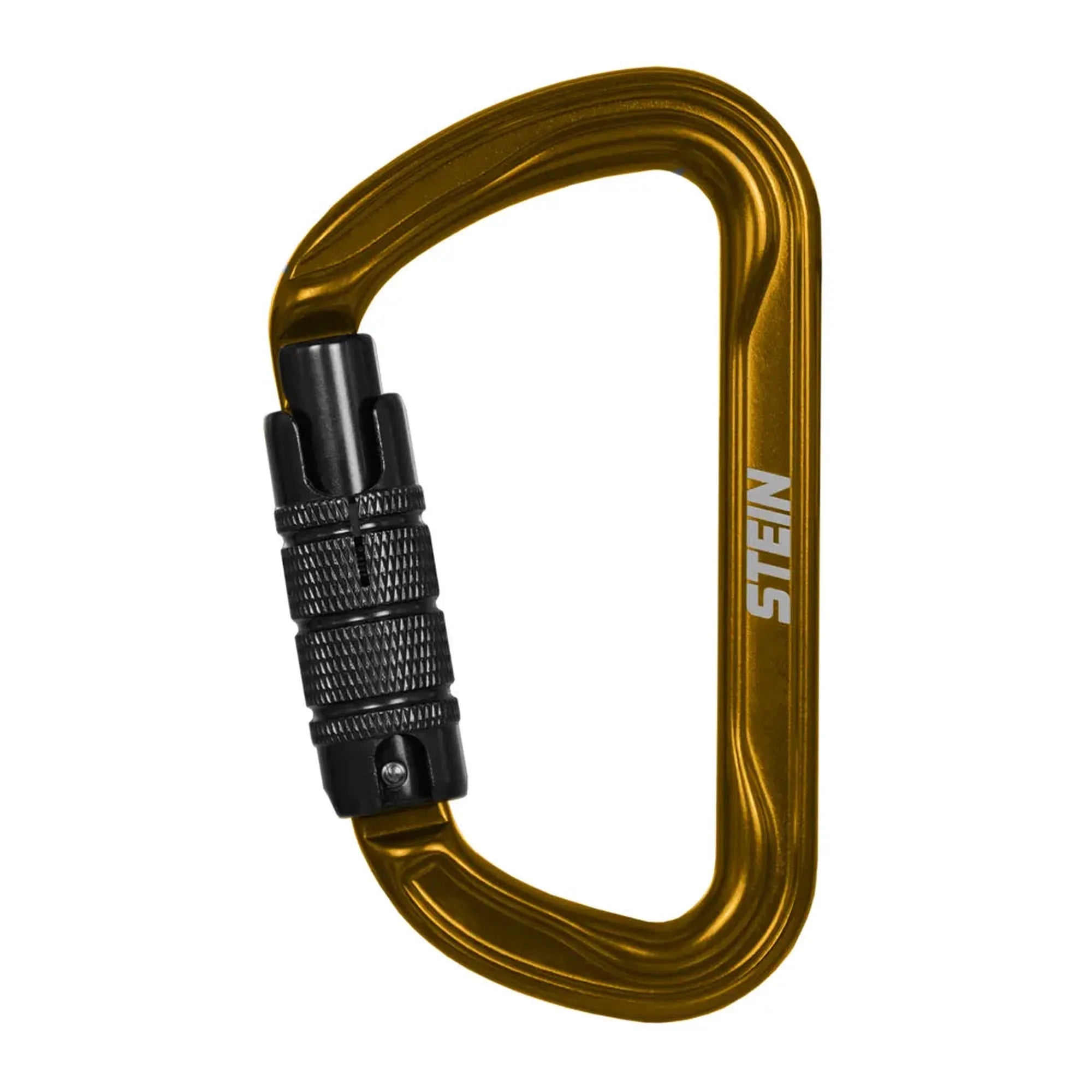 Stein Secura D 3 Way Carabiner - Gold - Twin Pack