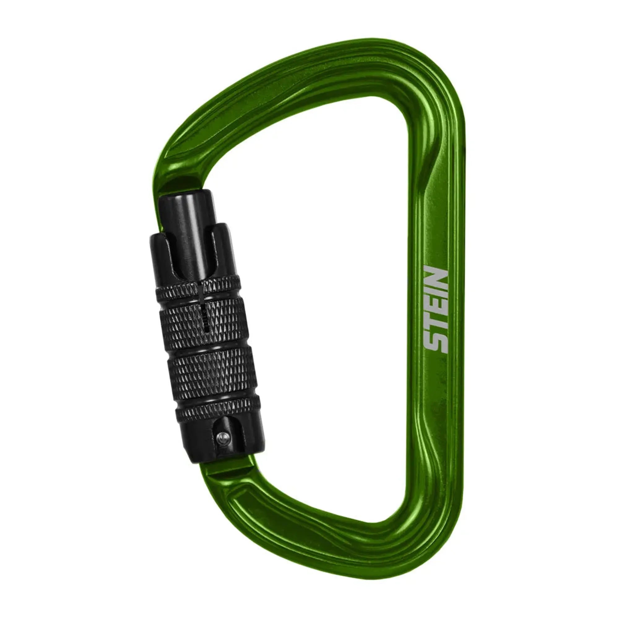 Stein Secura D 3 Way Carabiner - Green - Twin Pack