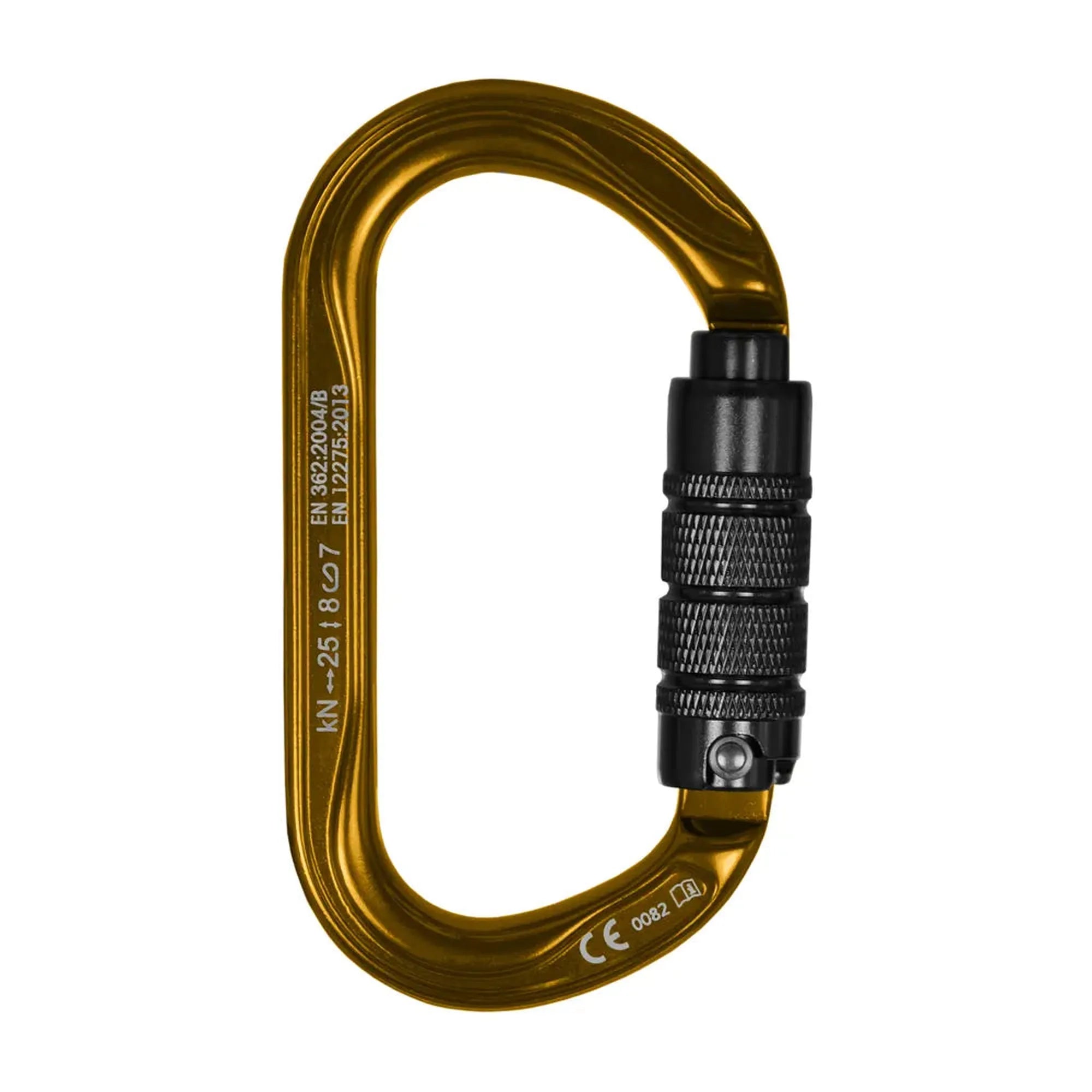 Stein Secura OVAL 3 Way Carabiner - Gold