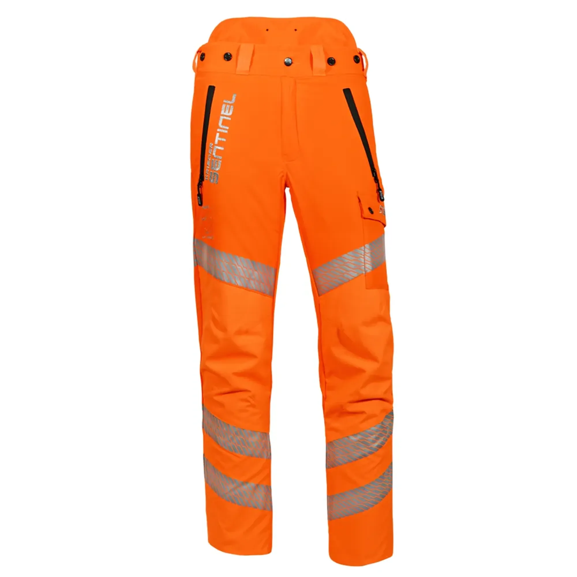 Stein Sentinel Rail Type C Chainsaw Trousers - Hi-Viz Orange Standard Leg