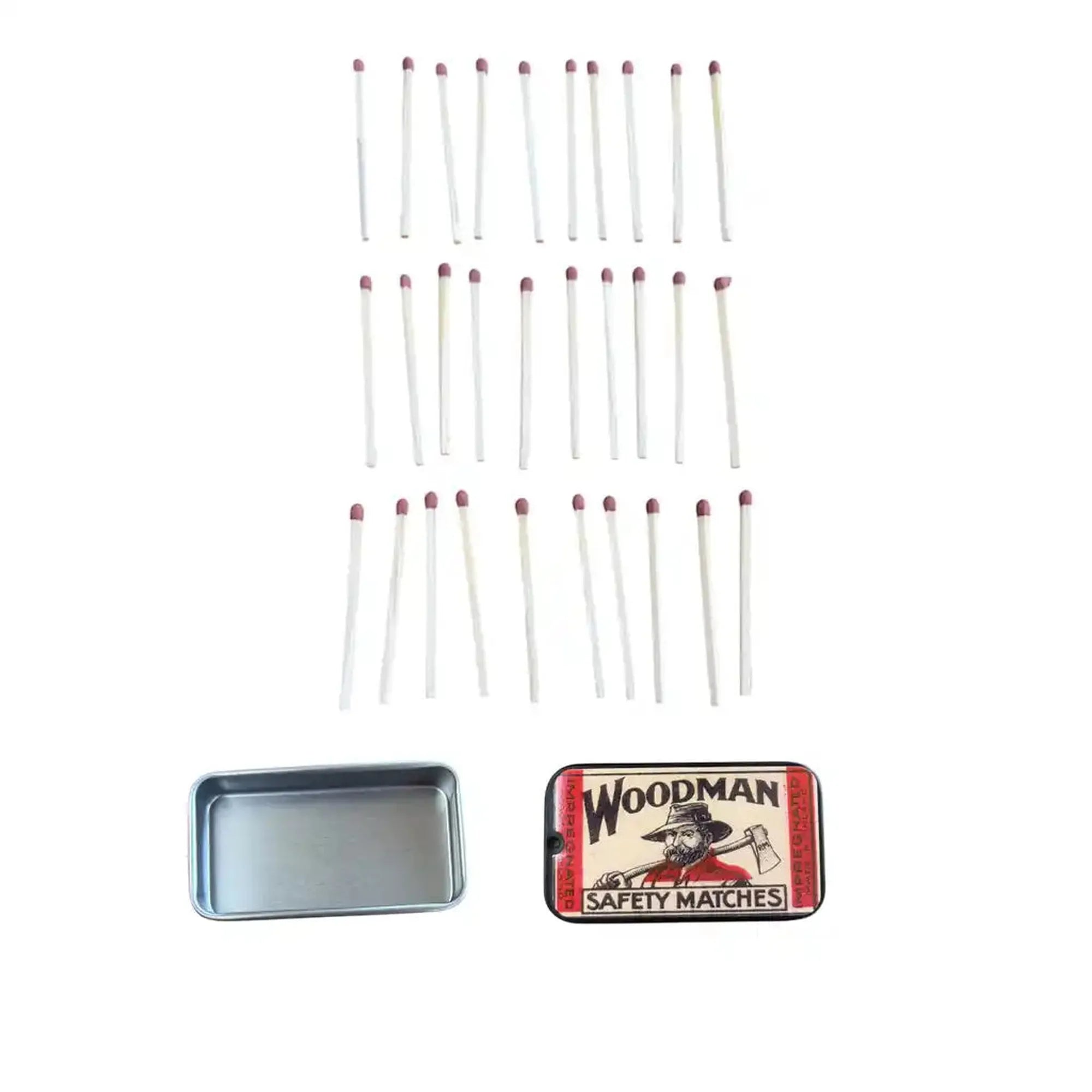 Tatanka Woodman Vintage Matchbox Tin & 30 Matches
