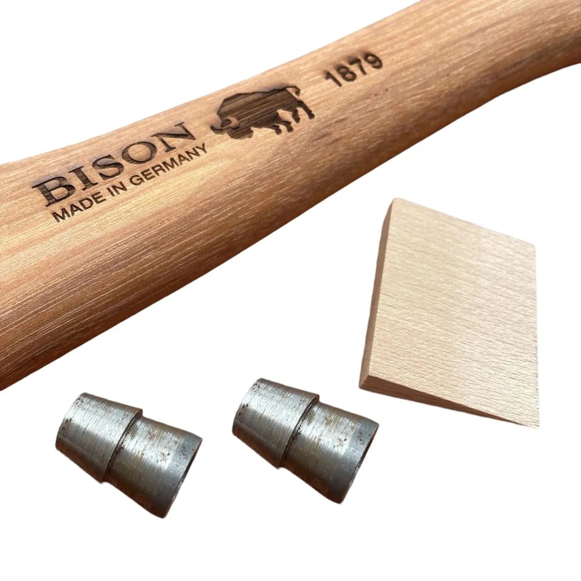 Bison 1879 Splitting Hatchet Axe - Hickory Handle & Wedges