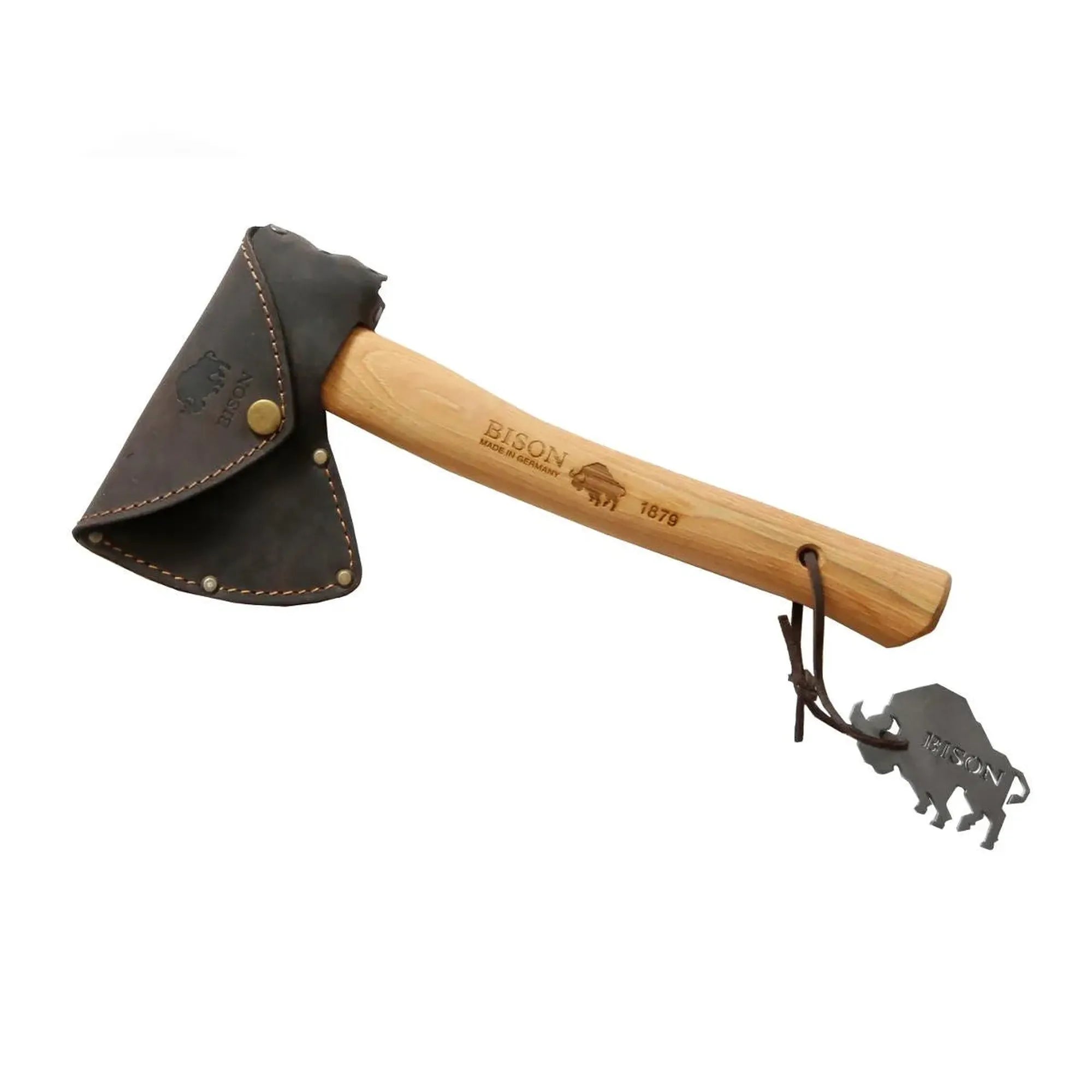 Bison Leather Hatchet Axe Belt Pouch Holster