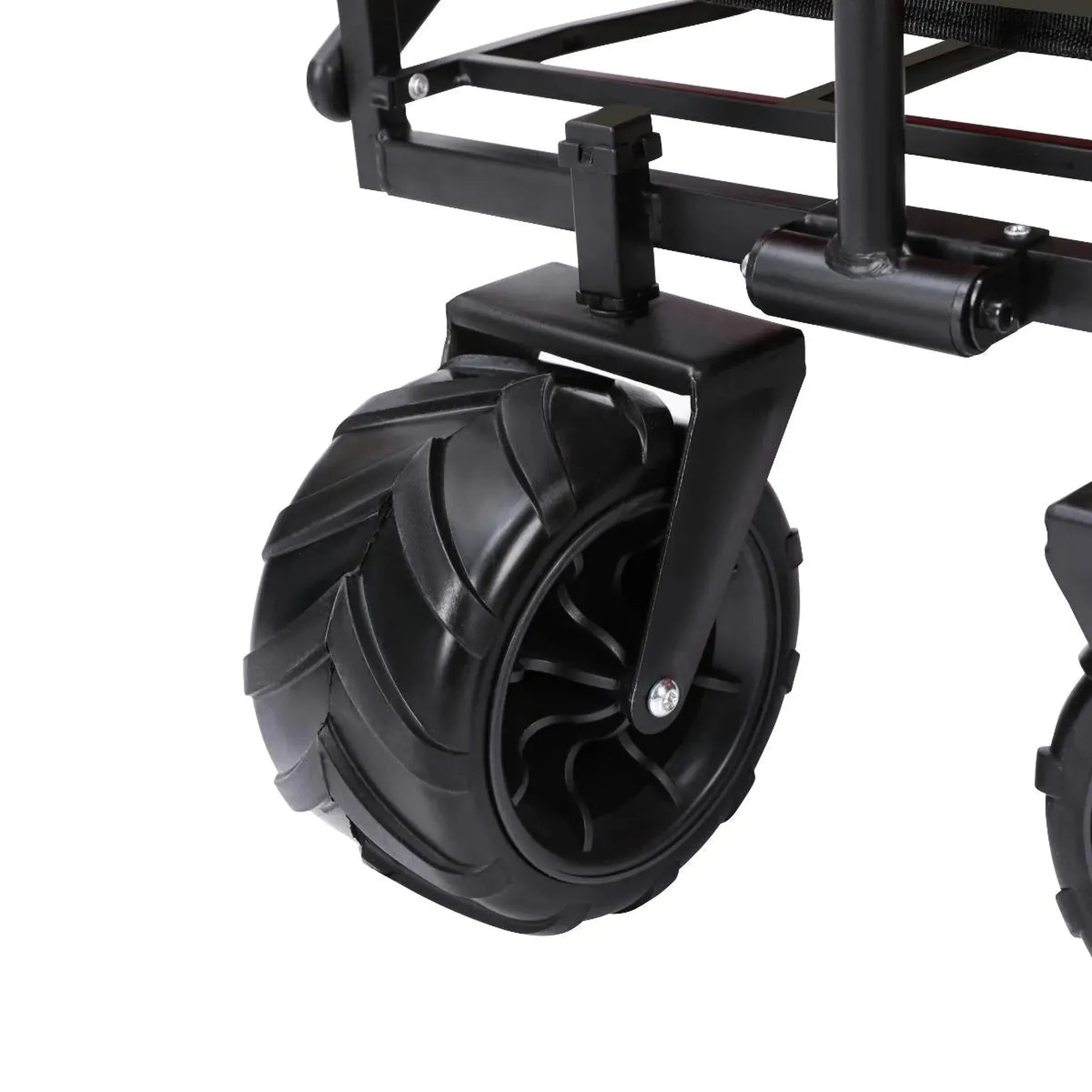 Bull All Terrain Folding Outdoor Wagon Trolley - Black
