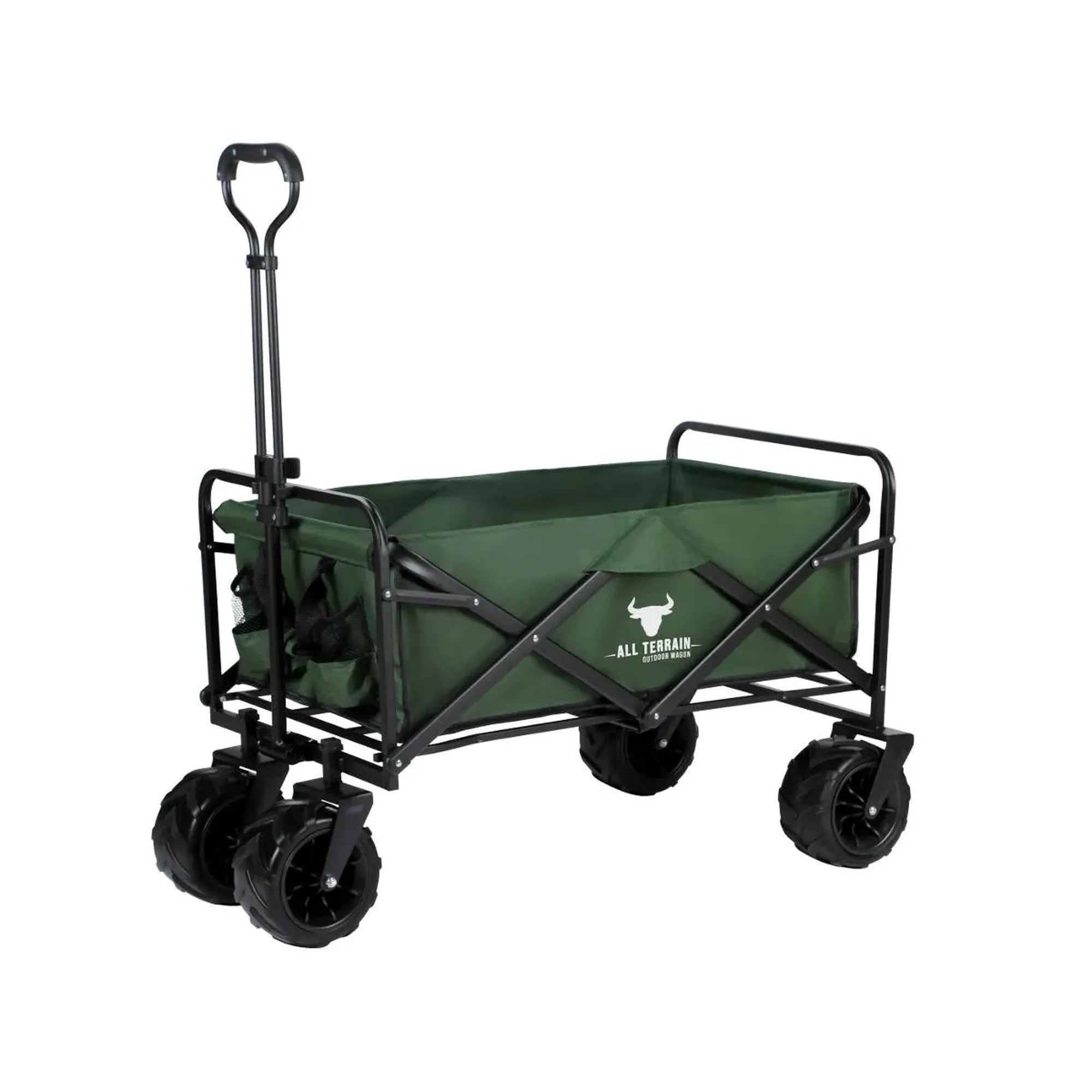 Bull All Terrain Folding Outdoor Wagon Trolley - Green