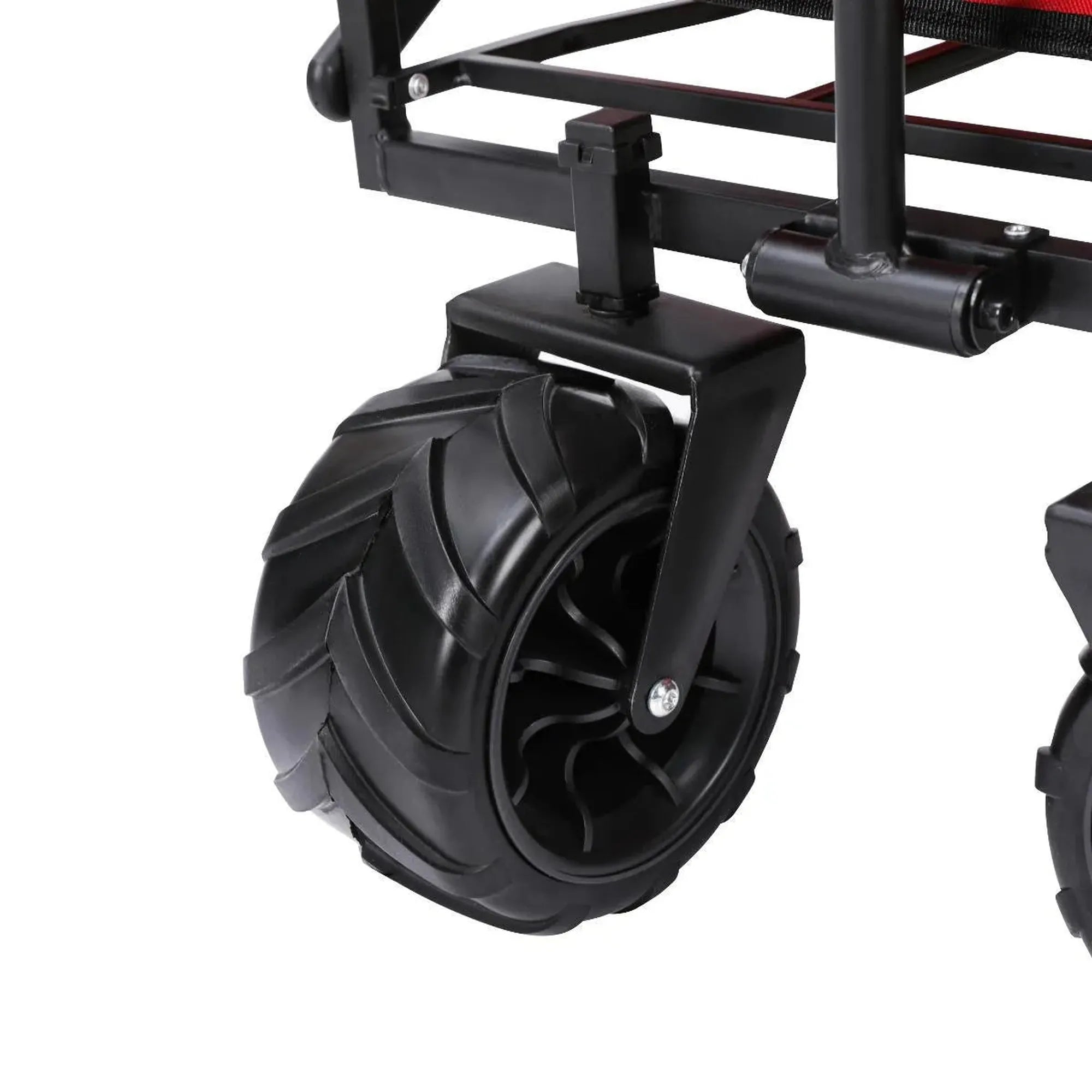 Bull All Terrain Folding Outdoor Wagon Trolley - Red