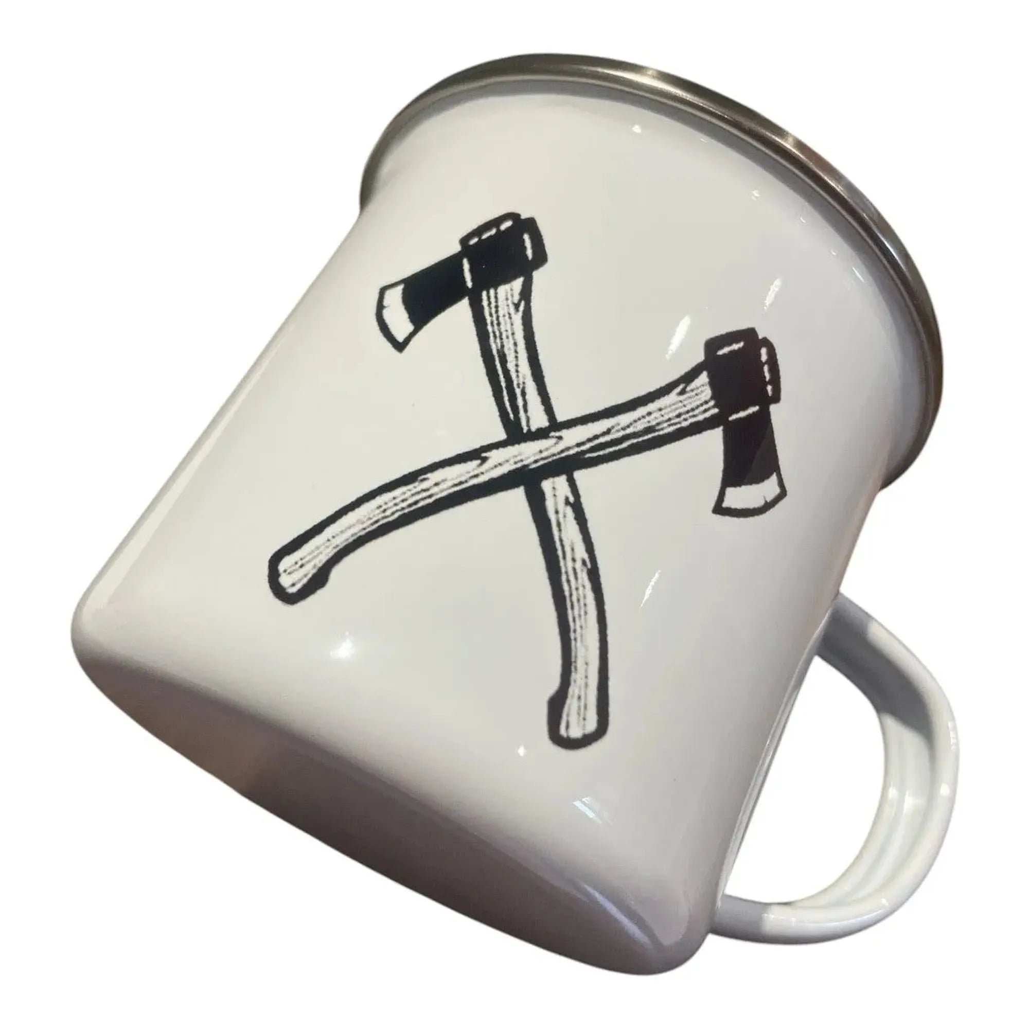 CEuk Axes Enamel Mug 370ml