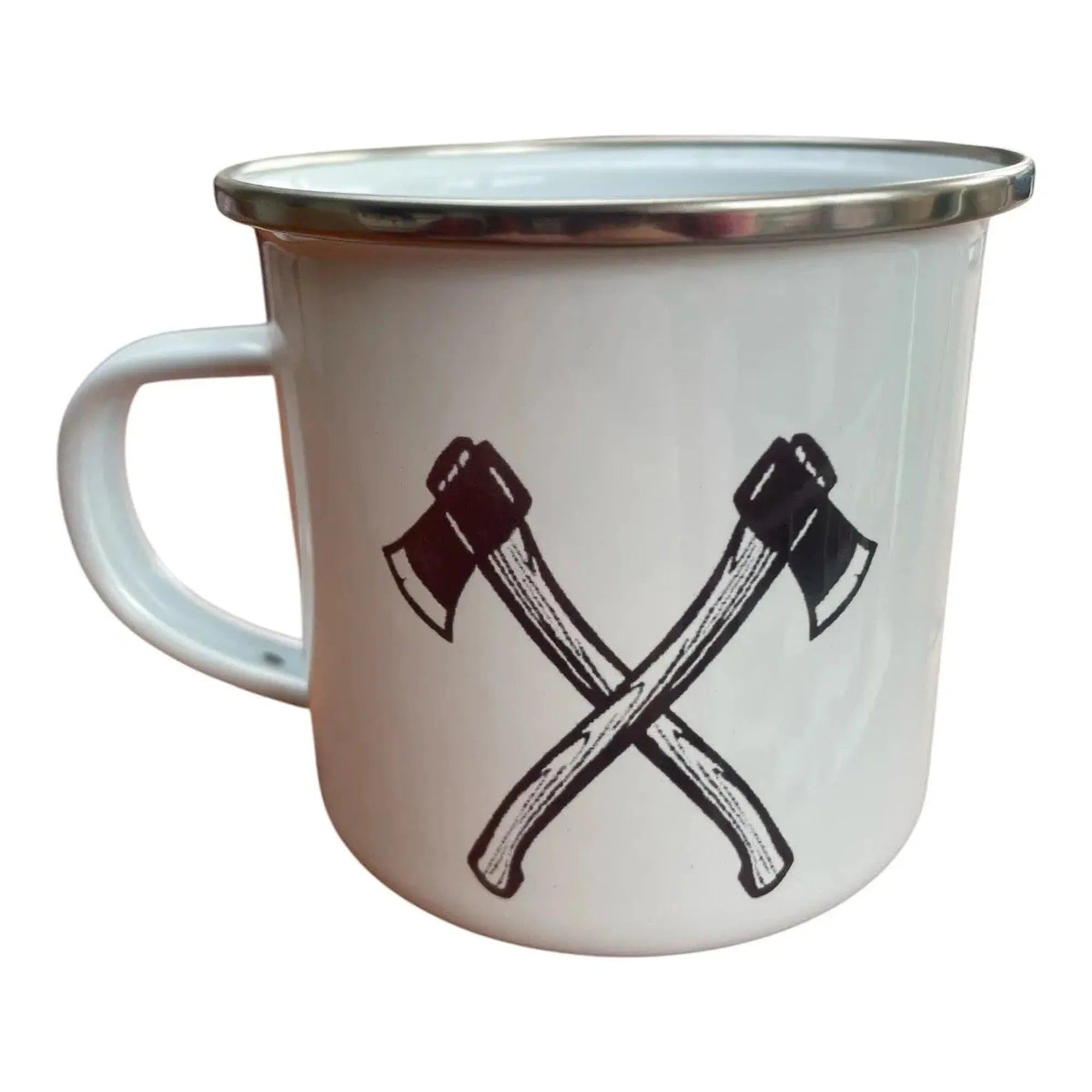 CEuk Axes Enamel Mug 370ml