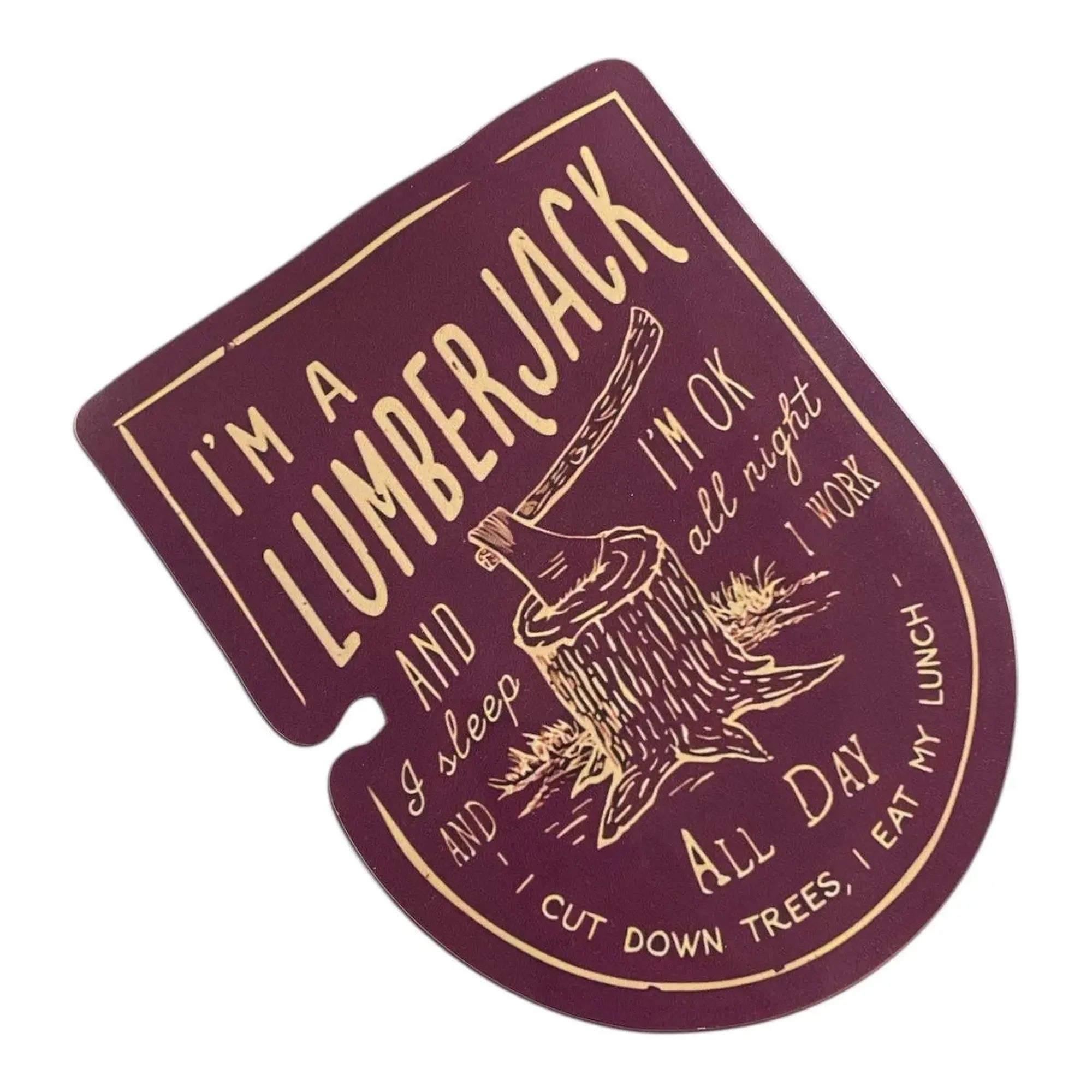 CEuk Lumberjack Song Vinyl Decal Sticker