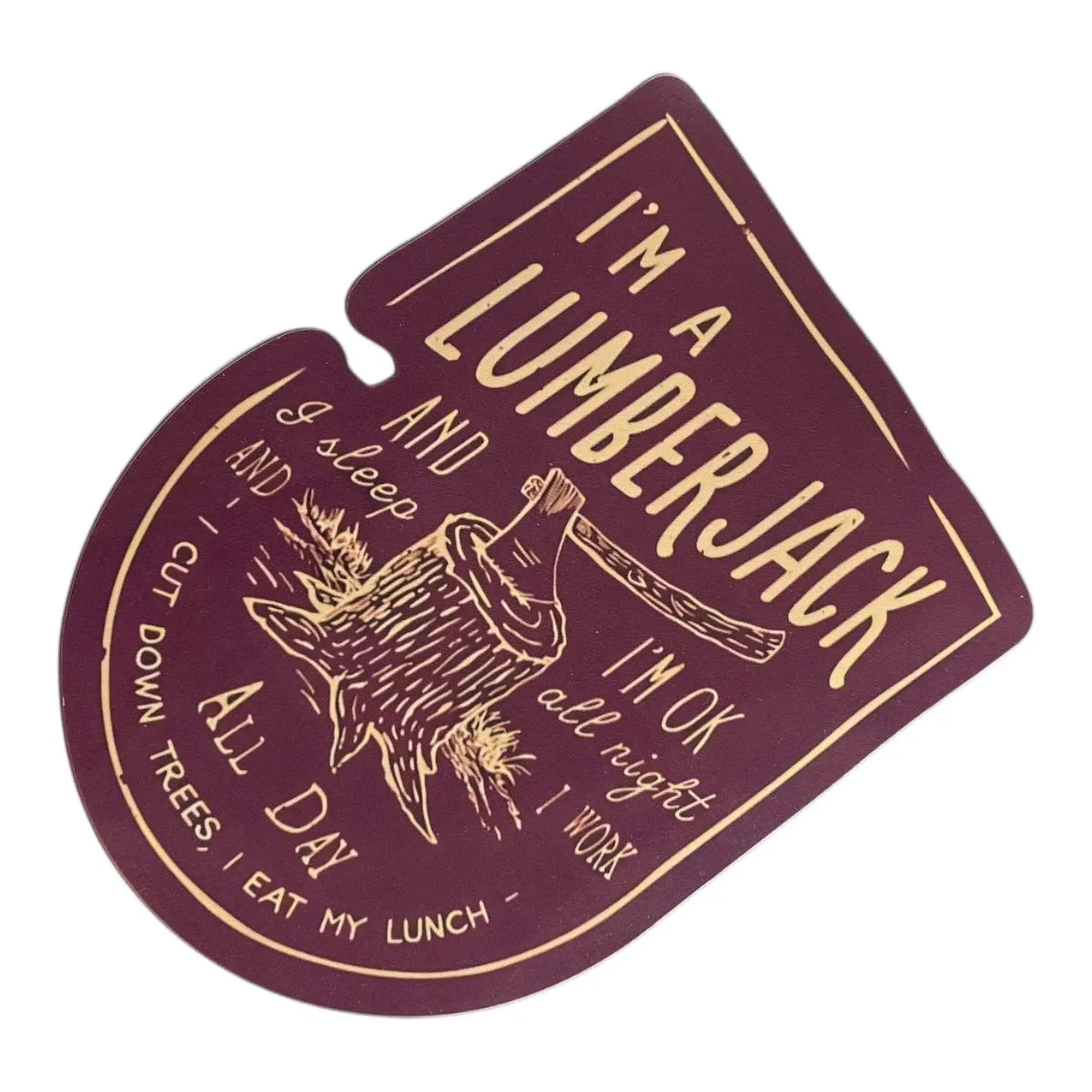 CEuk Lumberjack Song Vinyl Decal Sticker