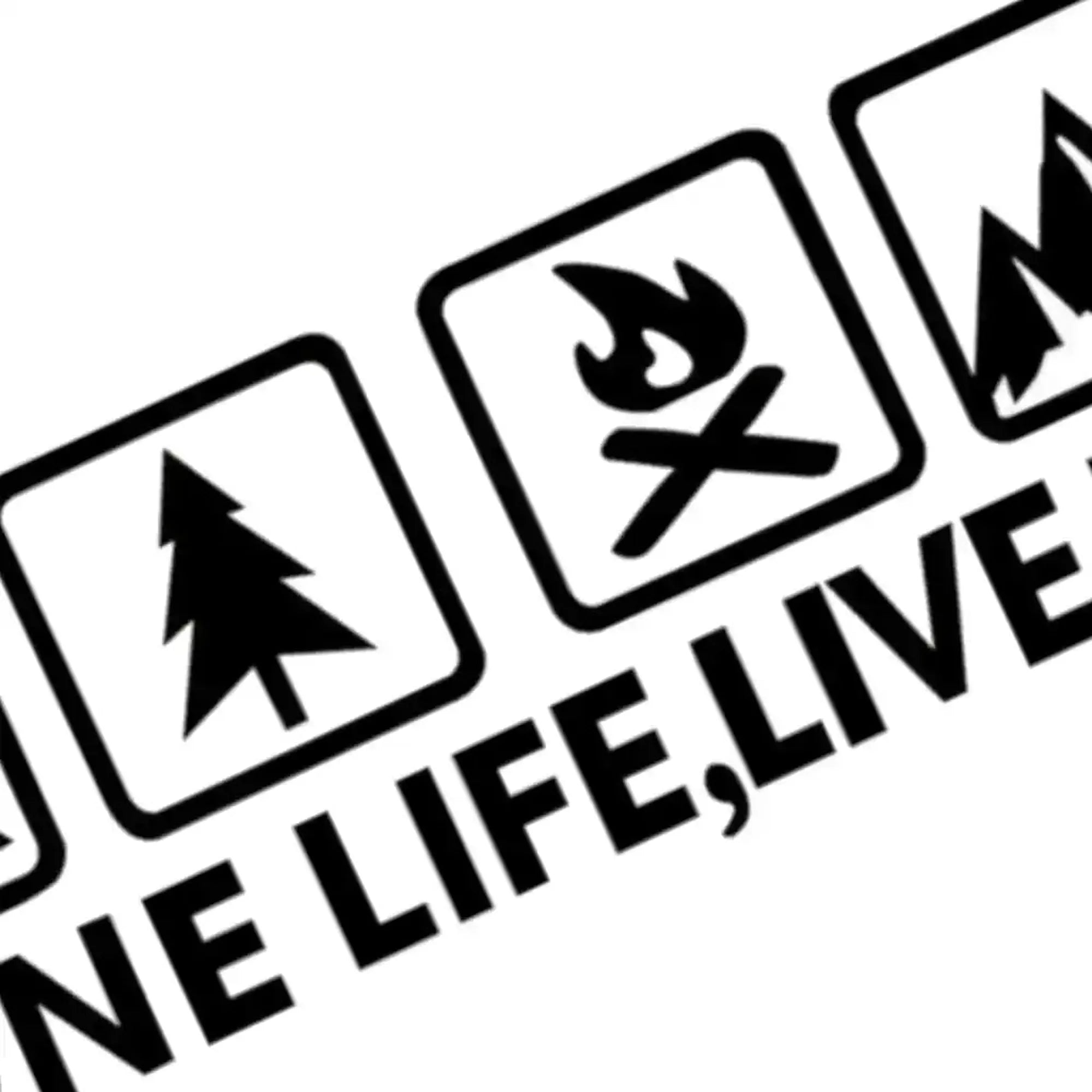 CEuk One Life Live It Vinyl Decal Sticker