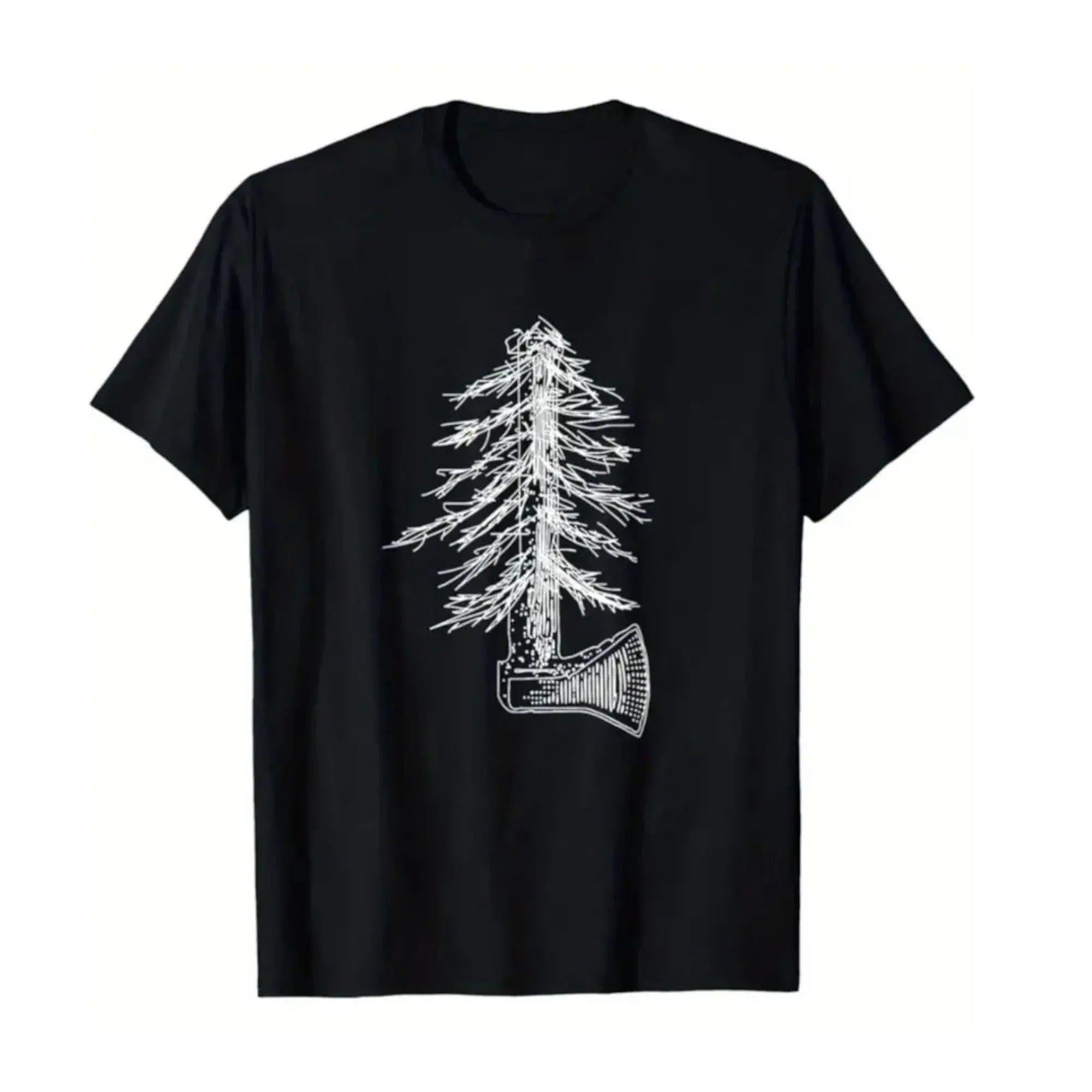 CEuk Vintage Axe Logging T-Shirt - Black