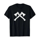 CEuk Vintage Axes Crossed T-shirt - Black