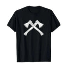 CEuk Vintage Axes Crossed T-shirt - Black