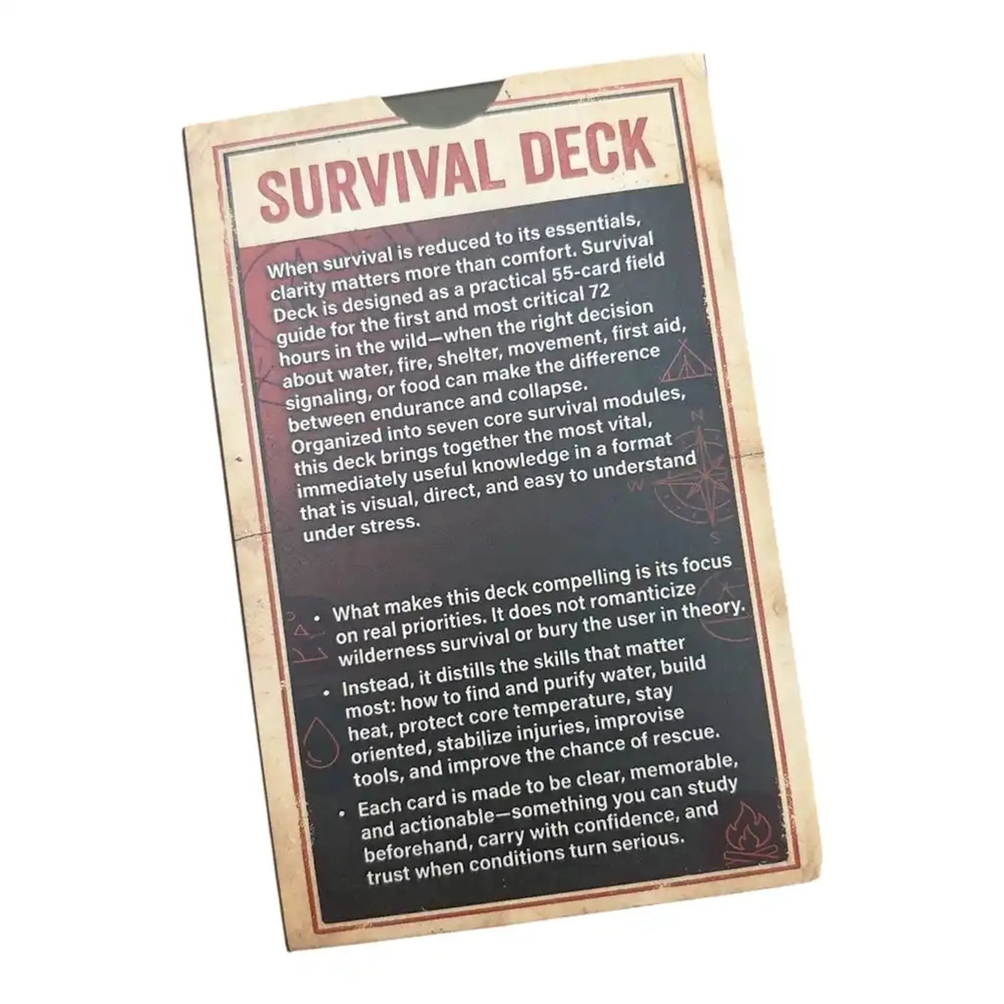 CEuk Wilderness Survival Skills Card Set
