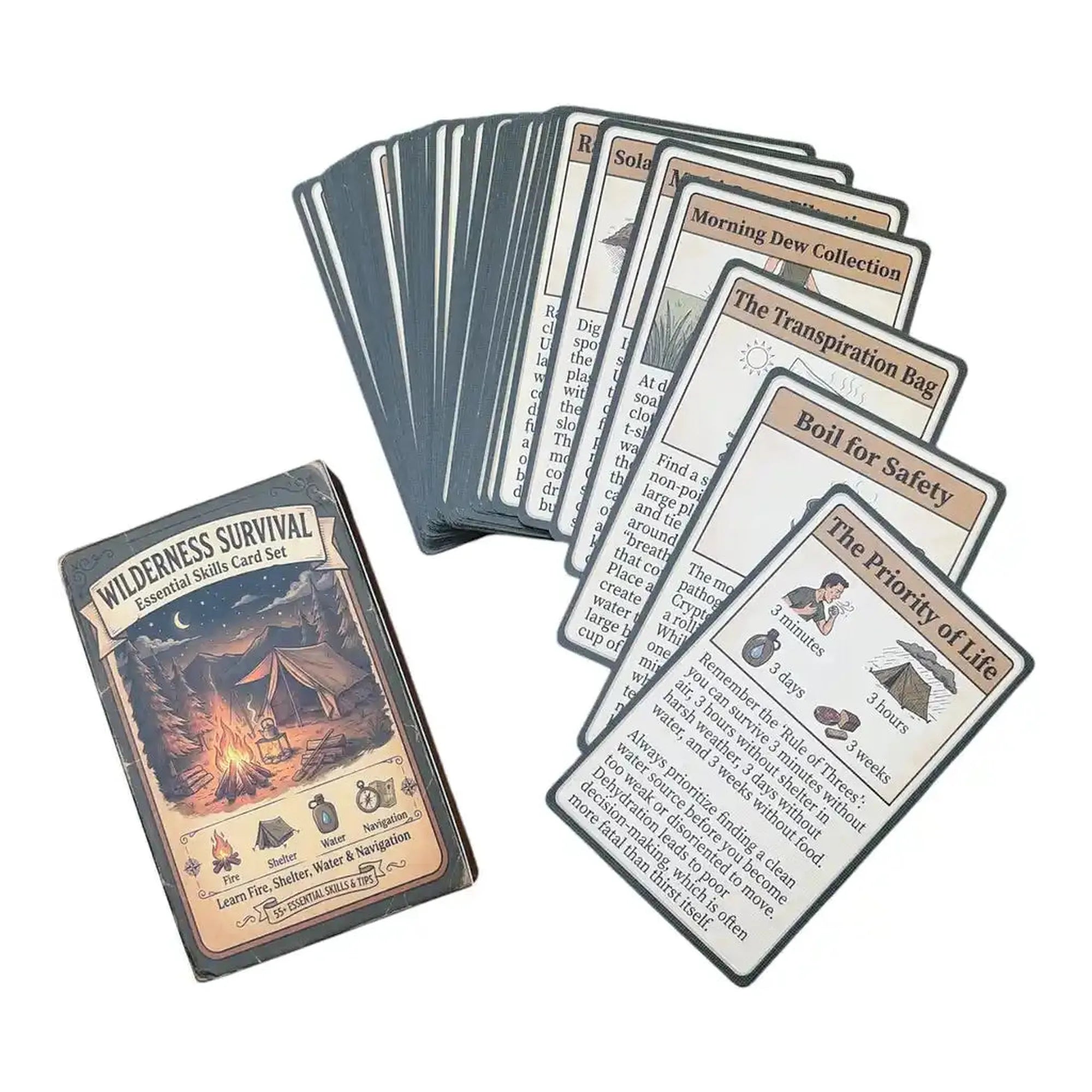 CEuk Wilderness Survival Skills Card Set