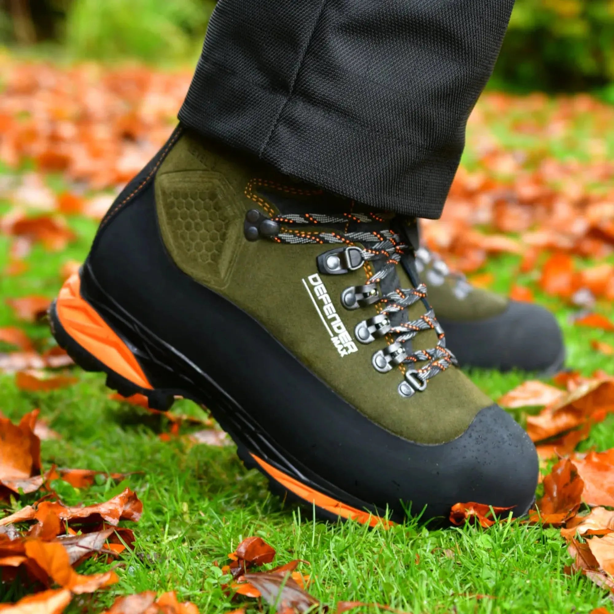 Stein Defender MAX V2 Chainsaw Boots - Olive