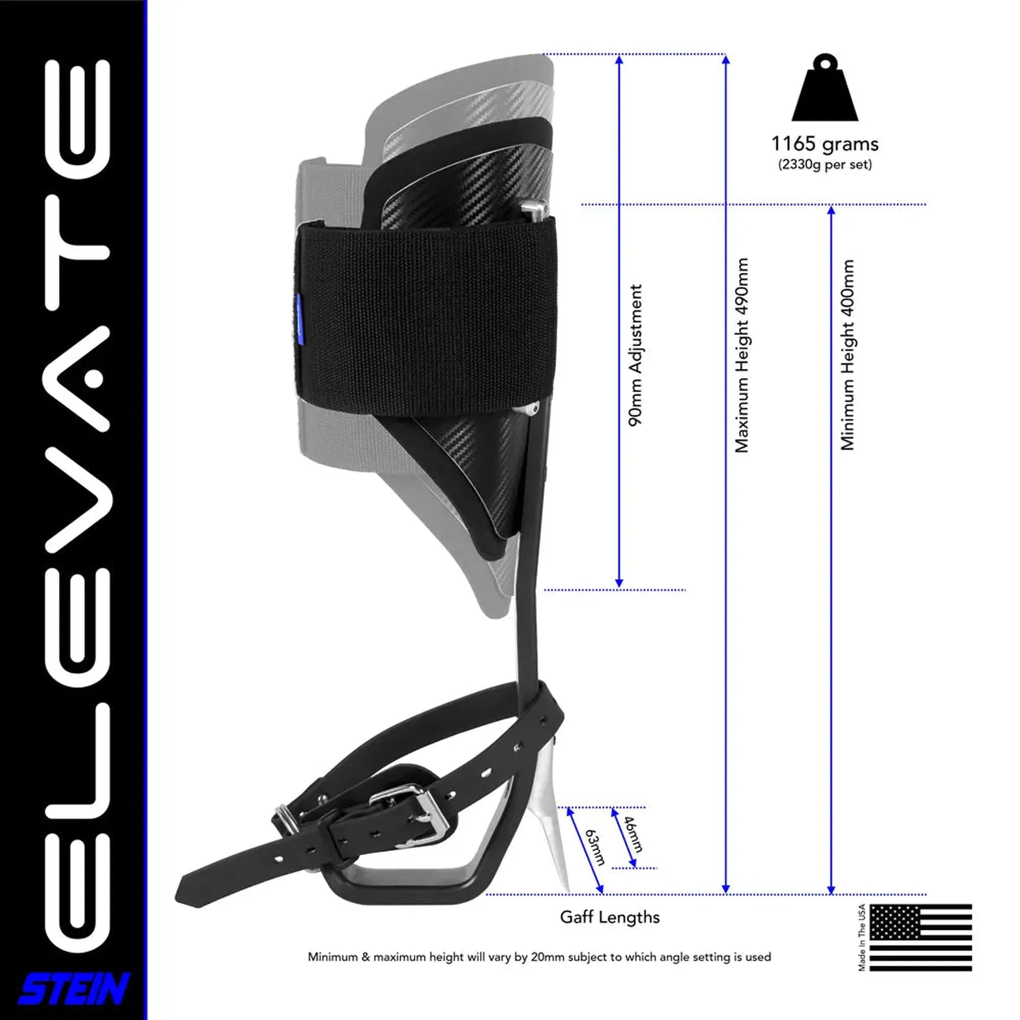 Stein ELEVATE Pad Set Black - Pair