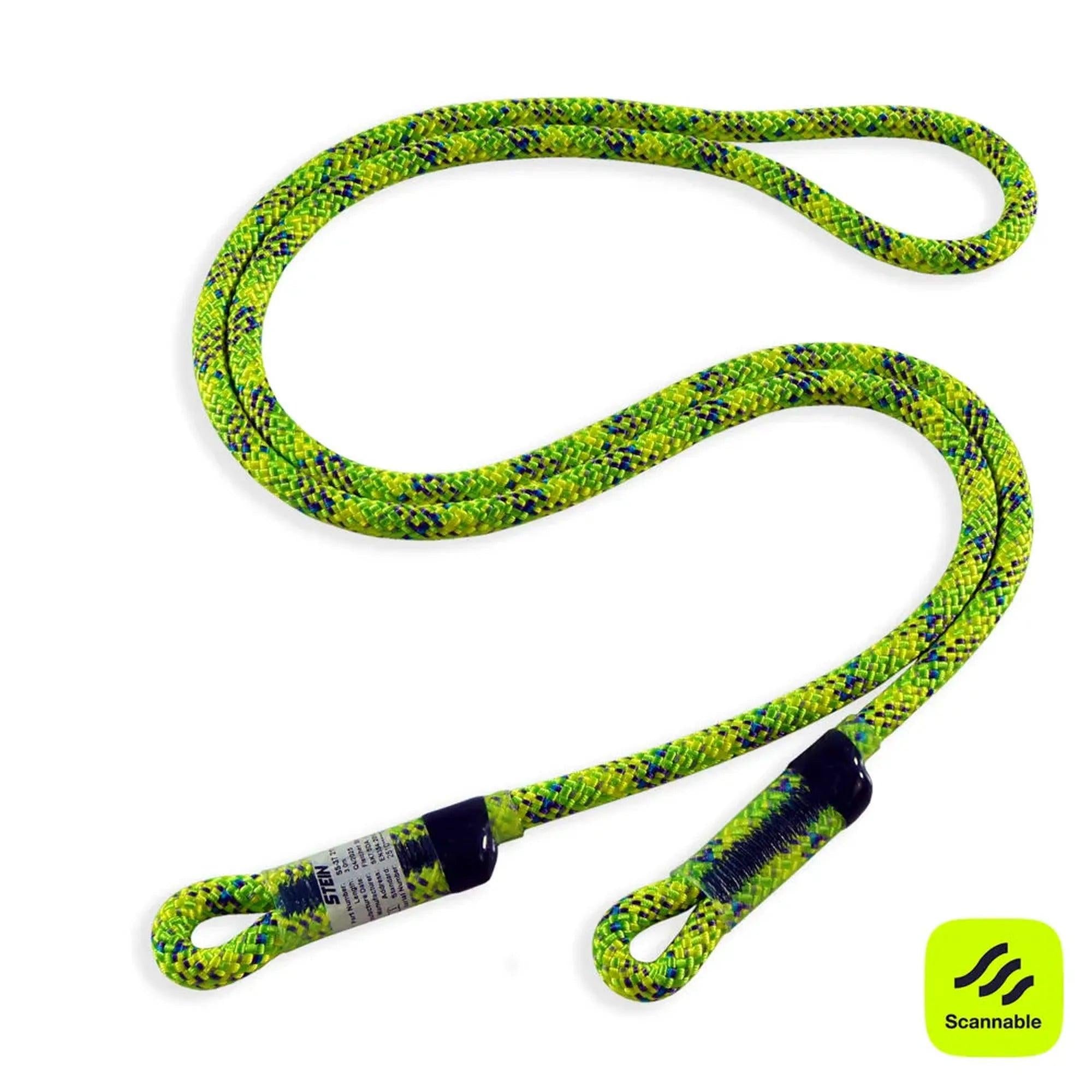 Stein SCE-X1 Work Positioning Lanyard with SECURA Oval & MI-O - Green