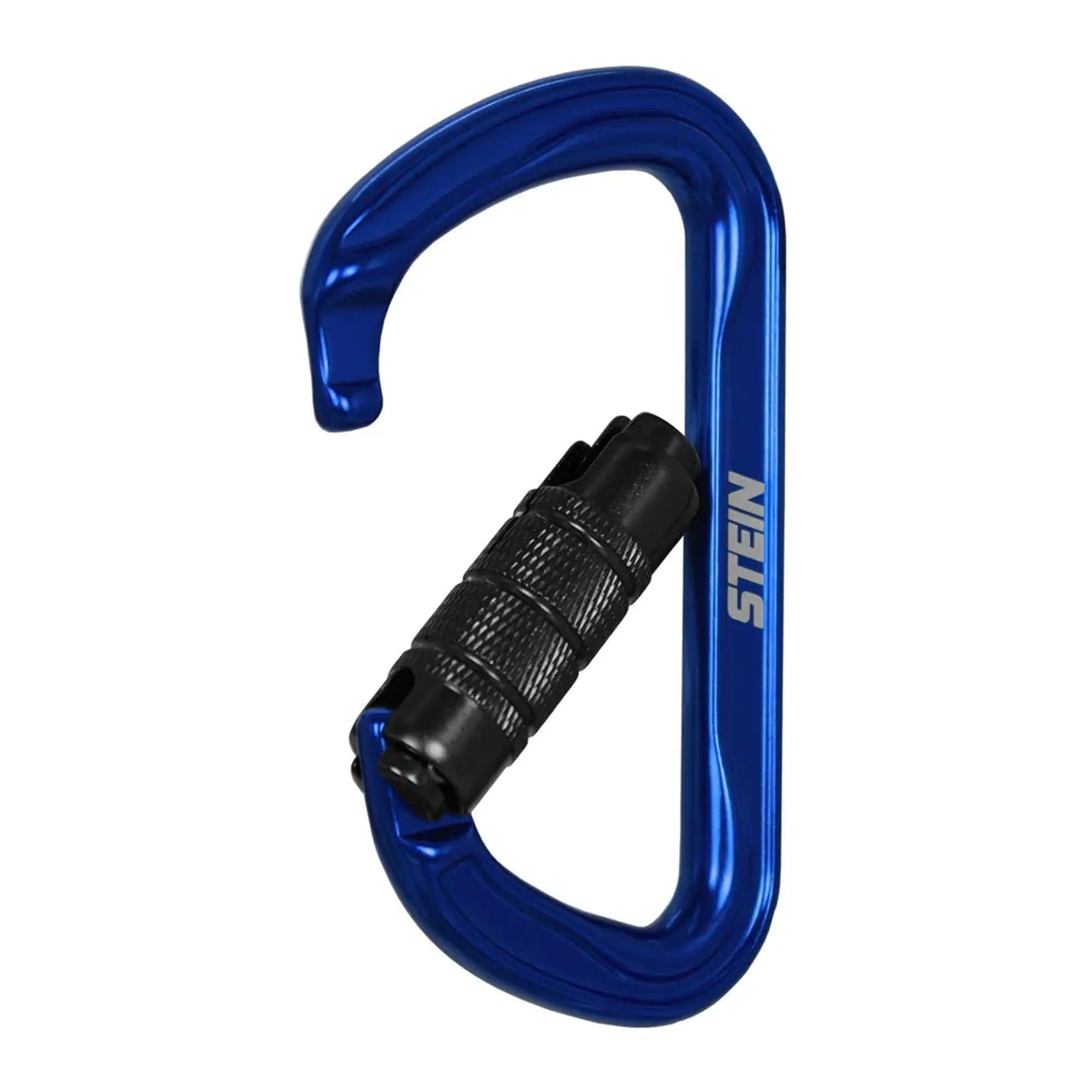 Stein Secura D 3 Way Carabiner - Blue - Twin Pack