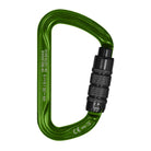 Stein Secura D 3 Way Carabiner - Green - Twin Pack