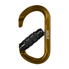 Stein Secura OVAL 3 Way Carabiner - Gold - Twin Pack