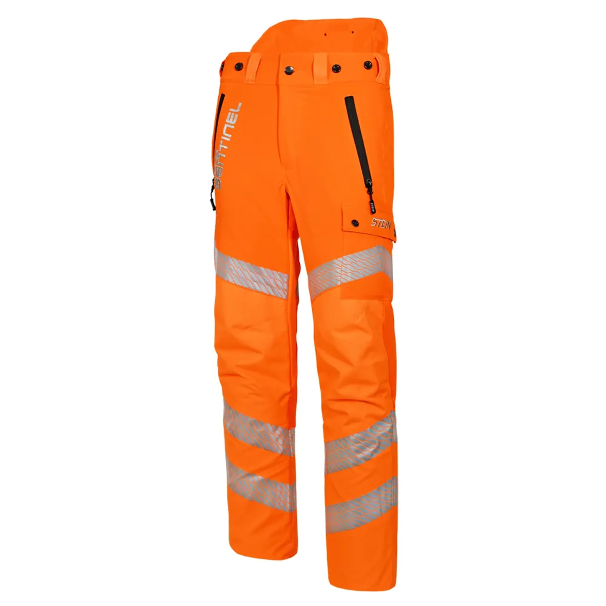 Stein Sentinel Rail Type C Chainsaw Trousers - Hi-Viz Orange Long Leg