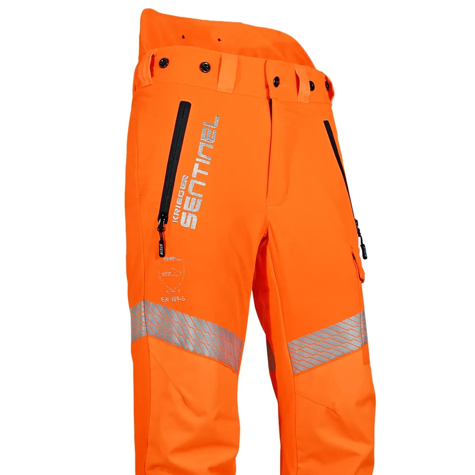 Stein Sentinel Rail Type C Chainsaw Trousers - Hi-Viz Orange Long Leg