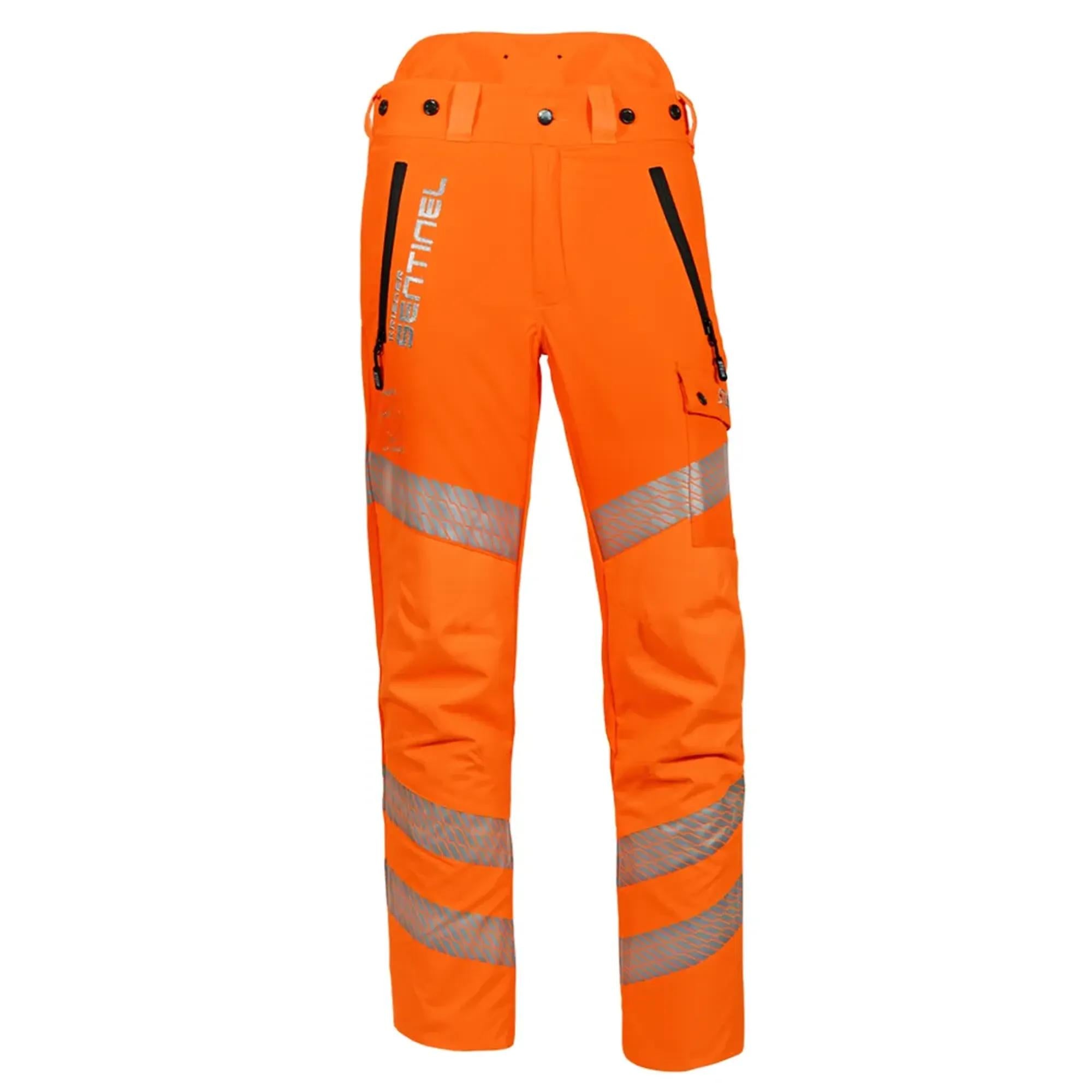 Stein Sentinel Rail Type C Chainsaw Trousers - Hi-Viz Orange Standard Leg