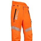 Stein Sentinel Rail Type C Chainsaw Trousers - Hi-Viz Orange Standard Leg