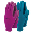 Town & Country Suregrip Latex Ladies Gloves - Purple/Aqua - Medium - 2 Pack