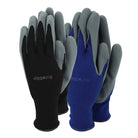 Town & Country Suregrip Latex Mens Gloves - Black/Blue - Large - 2 Pack