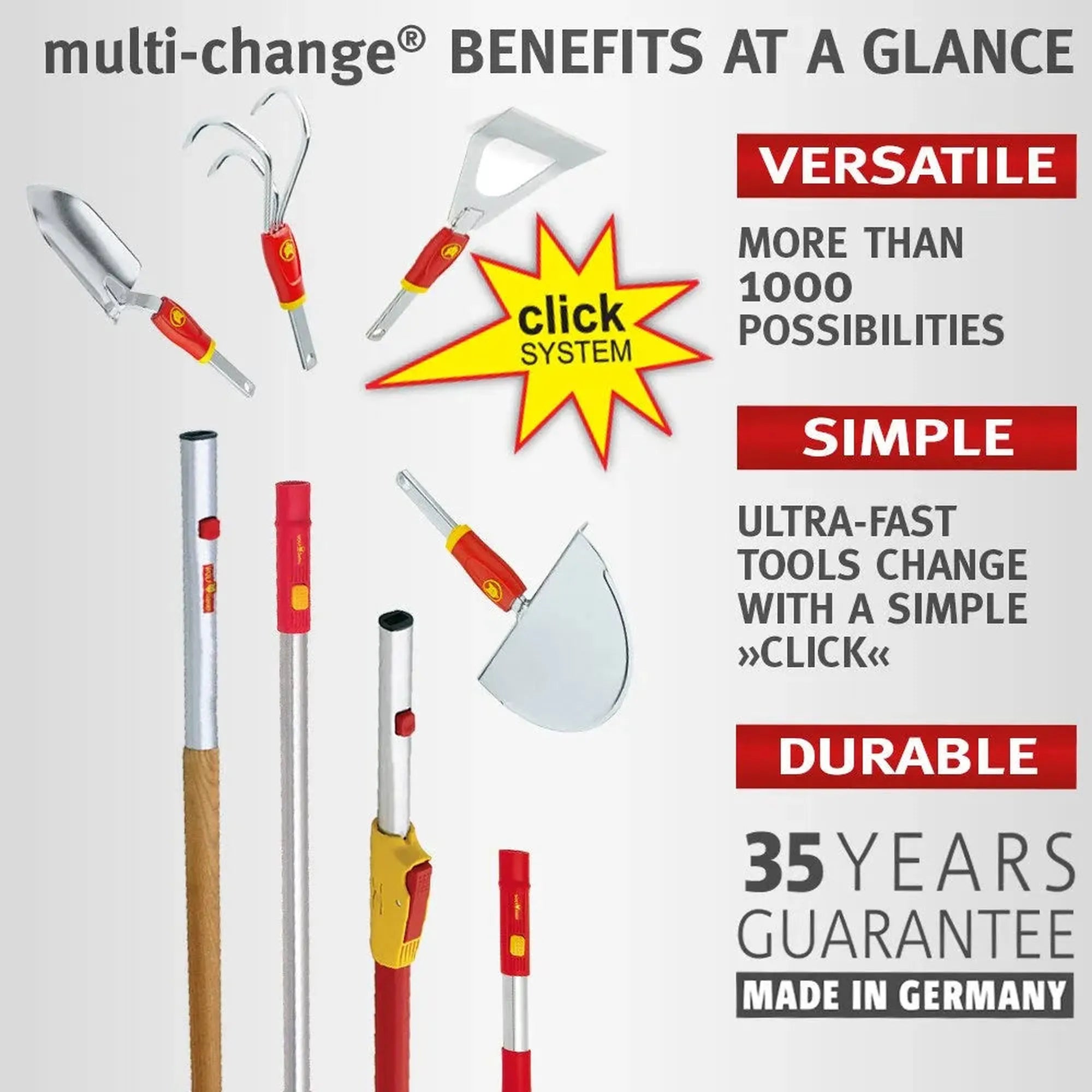 Wolf Garten multi-change® Longspan Rake