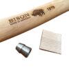 Bison 1879 Hunters Hatchet 330mm - Hickory Handle & Wedges 2