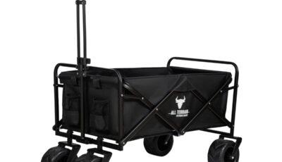 Bull All Terrain Folding Outdoor Trolley / Wagon - Black