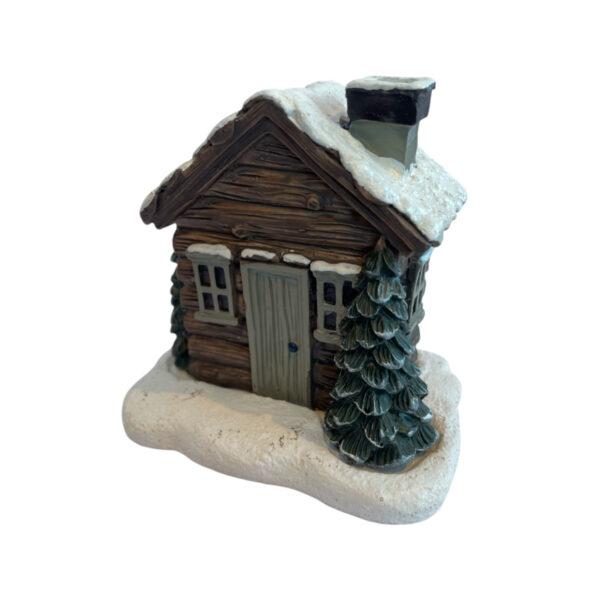 Smoking Log Cabin Cone Incense Burner - Image 2