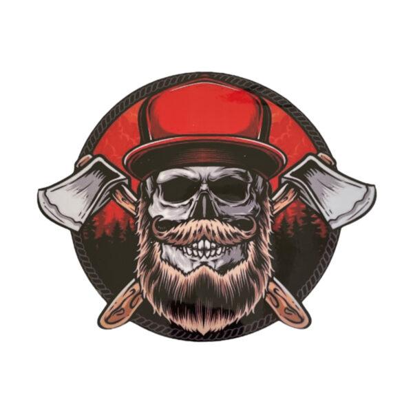 CEuk Skull Axe Logger Vinyl Decal Sticker