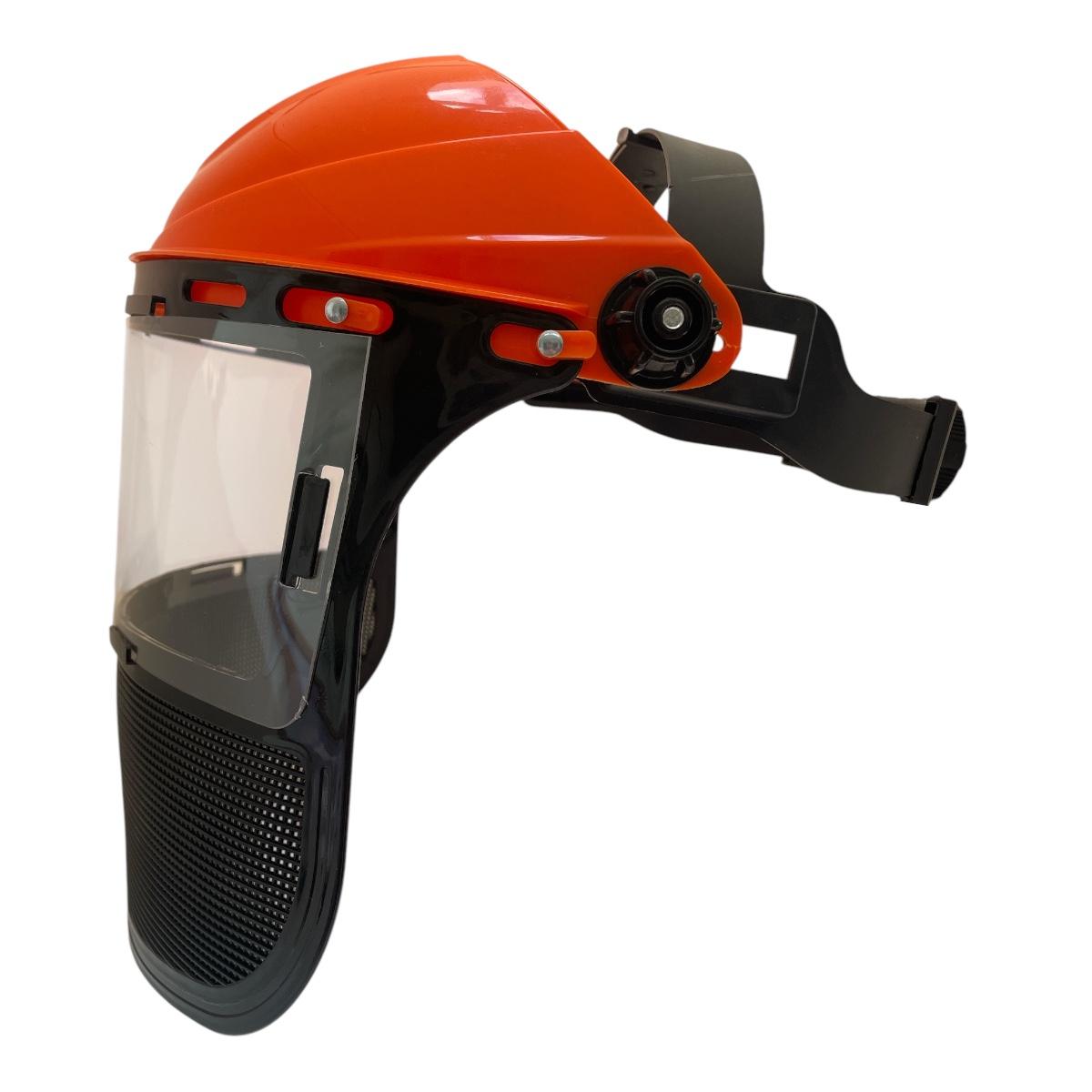 CEuk Browguard Safety Visor with Polycarbonate & Mesh Visor Side