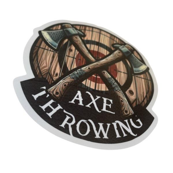 CEuk Axe Throwing Vinyl Decal Sticker