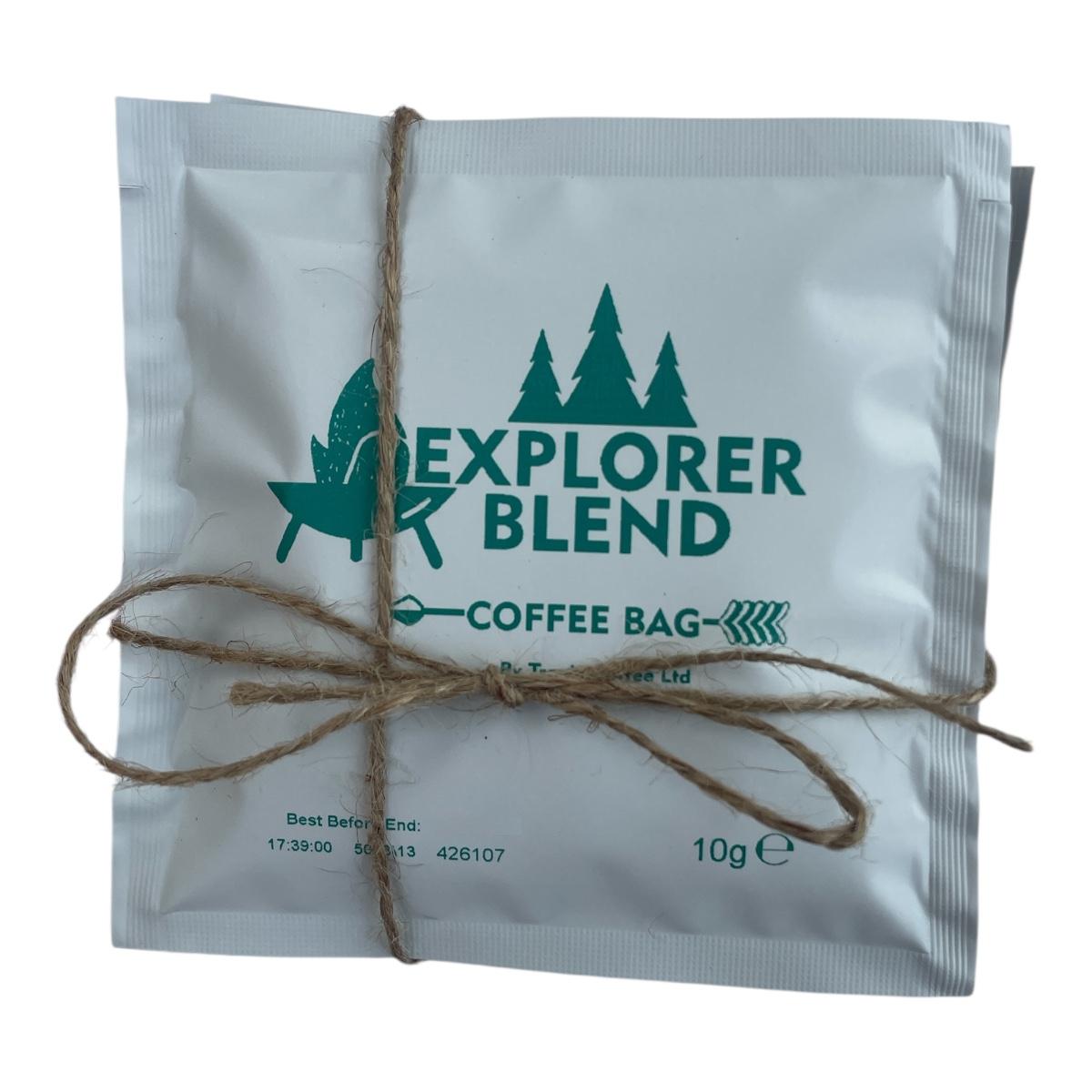 CEuk Explorer Blend Coffee Bag 10g x6 Hessian String Set
