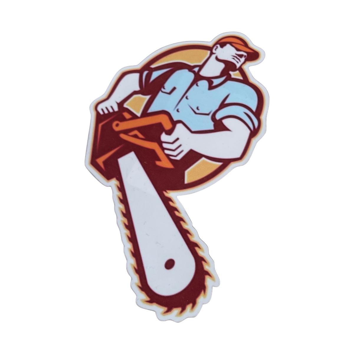 CEuk Vintage Lumberjack Vinyl Decal Sticker Vertical