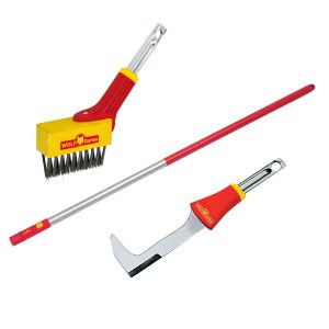 Wolf Garten Handle, Scraper and Brush Set