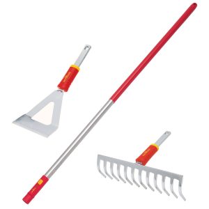 Wolf Garten Handle, Hoe and Rake Set